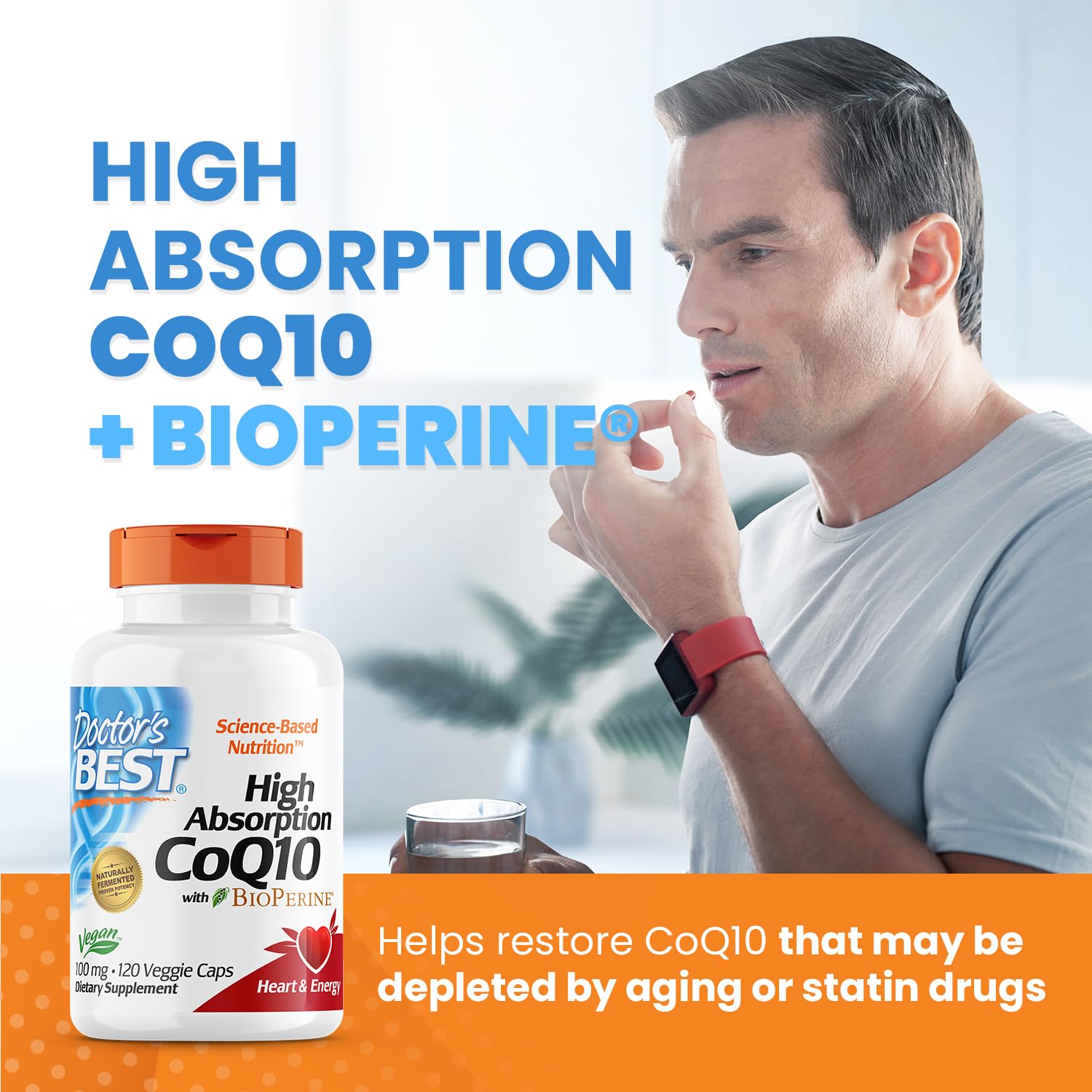 Doctor's Best High Absorption CoQ10 with Bioperine, Heart Health & Energy Production Doctor's BEST Au supplements