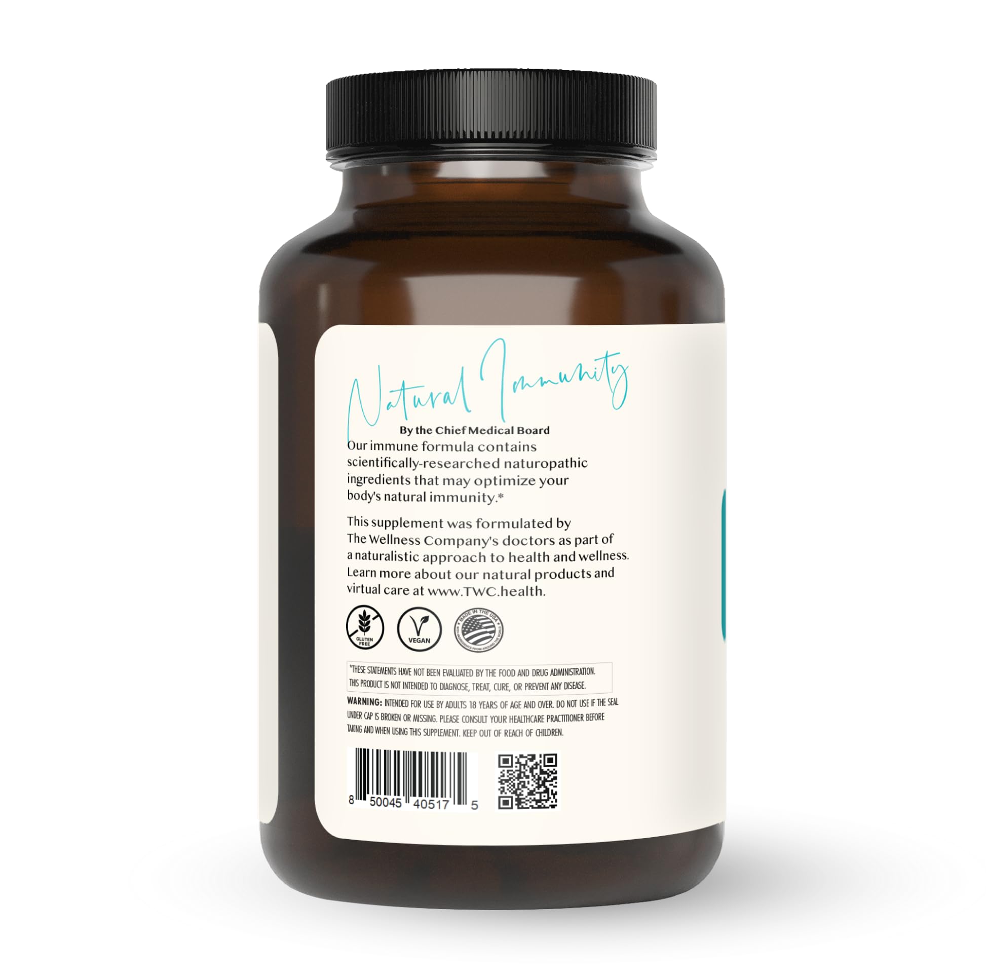 Natural Immunity - Botanical Immune Boost, Targeted Nutrients, T-Cell Support - Oregano, Reishi, Zinc, Vitamin C, Quercetin | 120 (2 Month Supply) The Wellness Company Au supplements