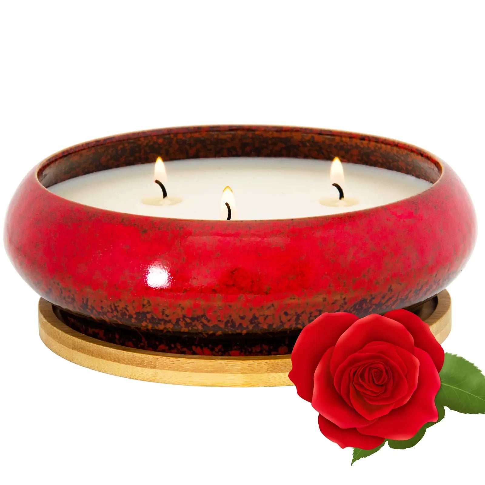 Scented Candles, 3 Wicks Large Rose Candles for Home Scented, 17 oz Aromatherapy Candle Gifts ARTKETTY Au supplements