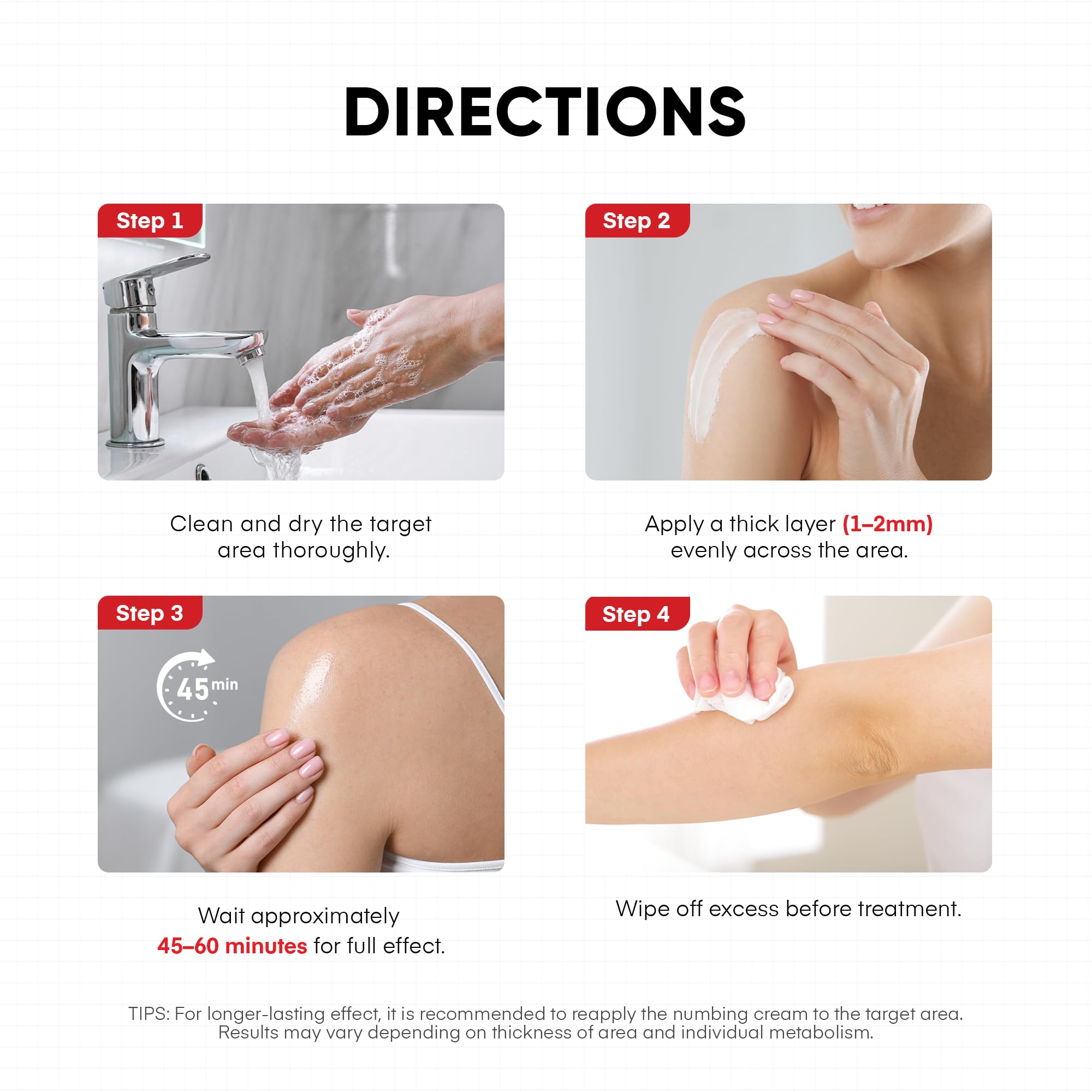 Treatonic 5% Lidocaine Numbing Cream: Lidocaine Cream for Pain Relief, Itching, Burning, Soreness, Hemorrhoid - Maximum Strength Topical Numb Cream - Fast Acting & Long Lasting Numbing Cream- 2.1 oz Treatonic Au supplements