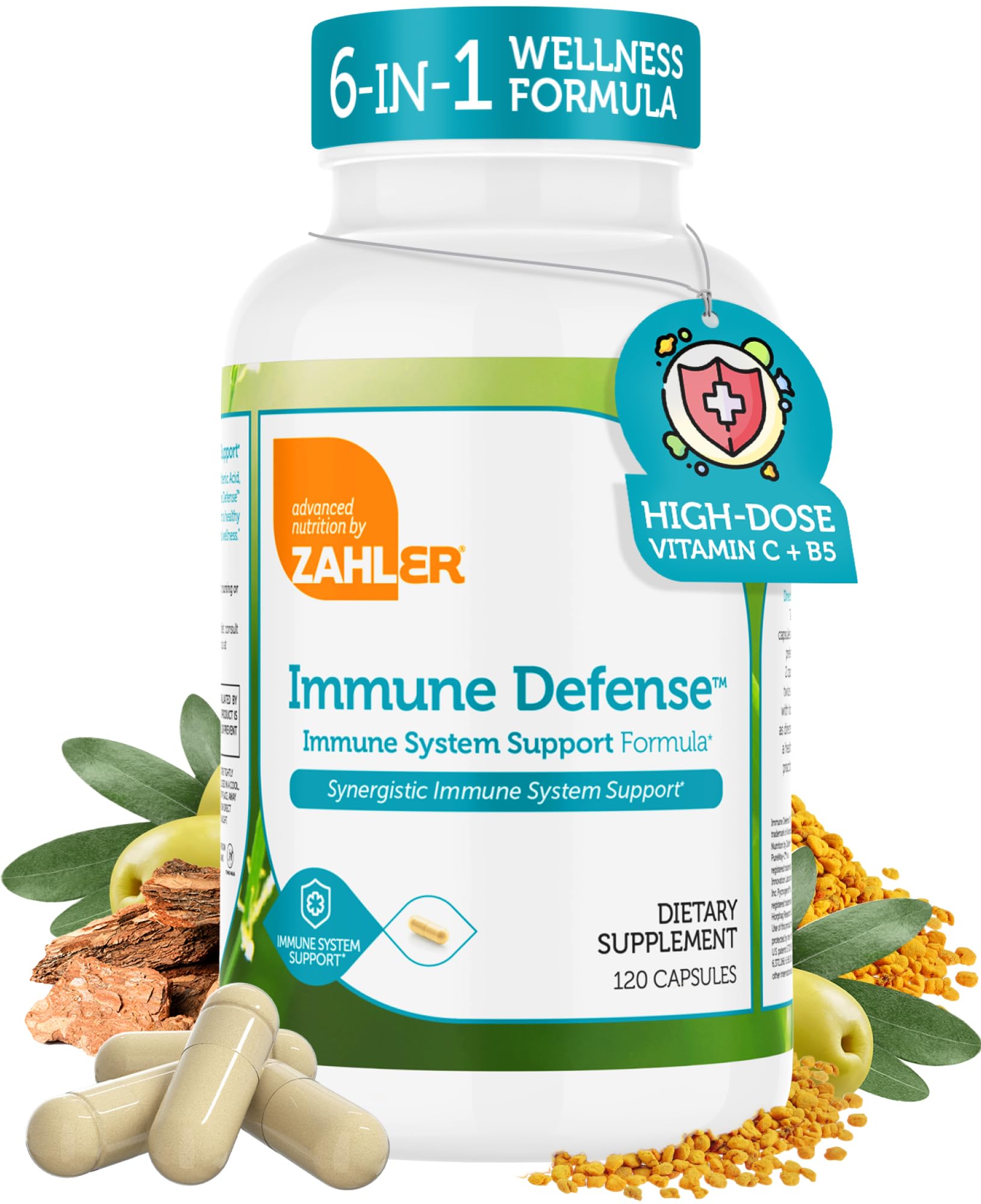 Zahler Immune Defense, Immune System Support, Certified Kosher, 120 Capsules Zahler Au supplements