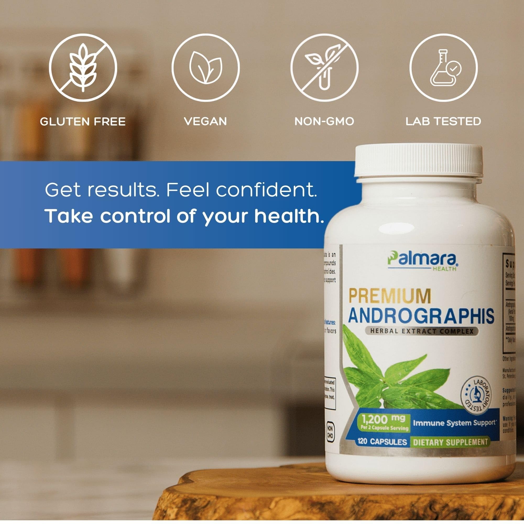 Palmara Health Premium Andrographis Paniculata Extract 1,200mg with 100mg Andrographolides Vegan Capsules for Immune & Digestive Support, Non-GMO, Gluten Free, Herbal Dietary Supplement Palmara Health Au supplements