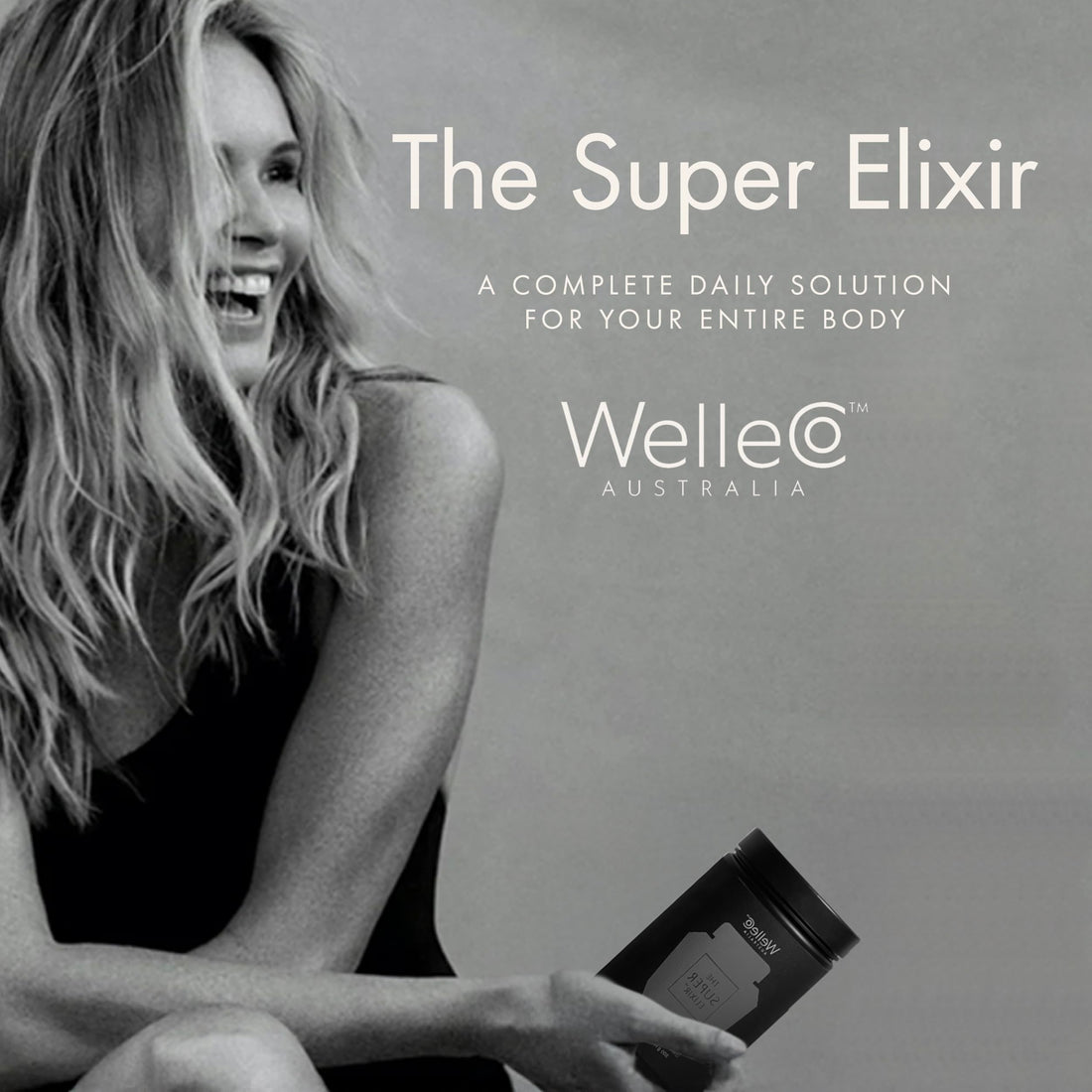 WelleCo The Super Elixir Daily Greens Powder, Probiotic Drink Mix with Whole Foods, Gluten Free, Vegan Gut Health Powder, Energy, Immunity, Healthy Skin, Hair & Nails (300g, Mixed Berry) WelleCo Au supplements