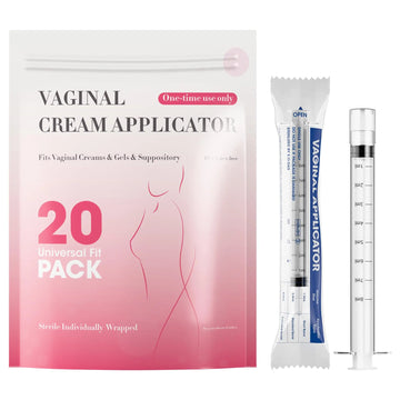 Disposable Vaginal Suppository Applicator for Women – 8ml Lube Injector Syringes with Smooth Tip, Fits Most Creams Gels Pills Tablet Suppositories, Sterilized Individually Wrapped, Pack of 20 BeHerk Au supplements