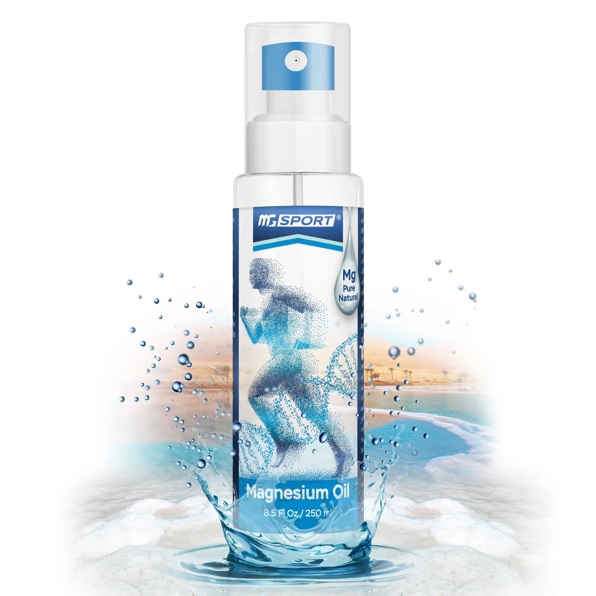 High Absorption Pure Magnesium Oil Spray – 250 ml – 100% Pure Magnesium Chloride MGSPORT Au supplements