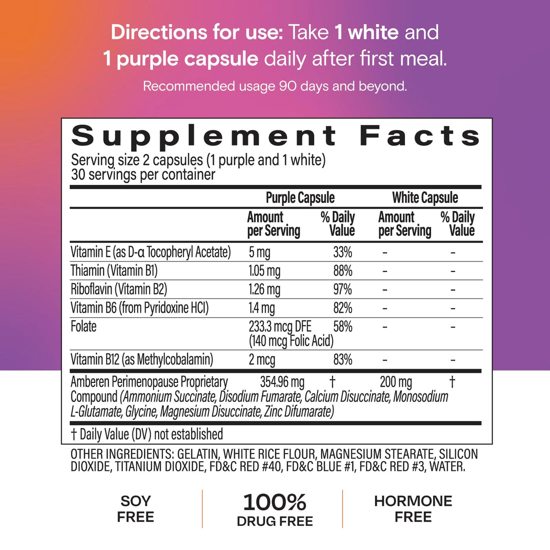 Amberen Perimenopause, Peri-Menopause Multi-Symptom Relief, Vitamin B, Vitamin E & Antioxidants Supplement, Clinically Shown to Help Support Hormone Balance, Hot Flashes & Night Sweats, 60 Count Amberen Au supplements