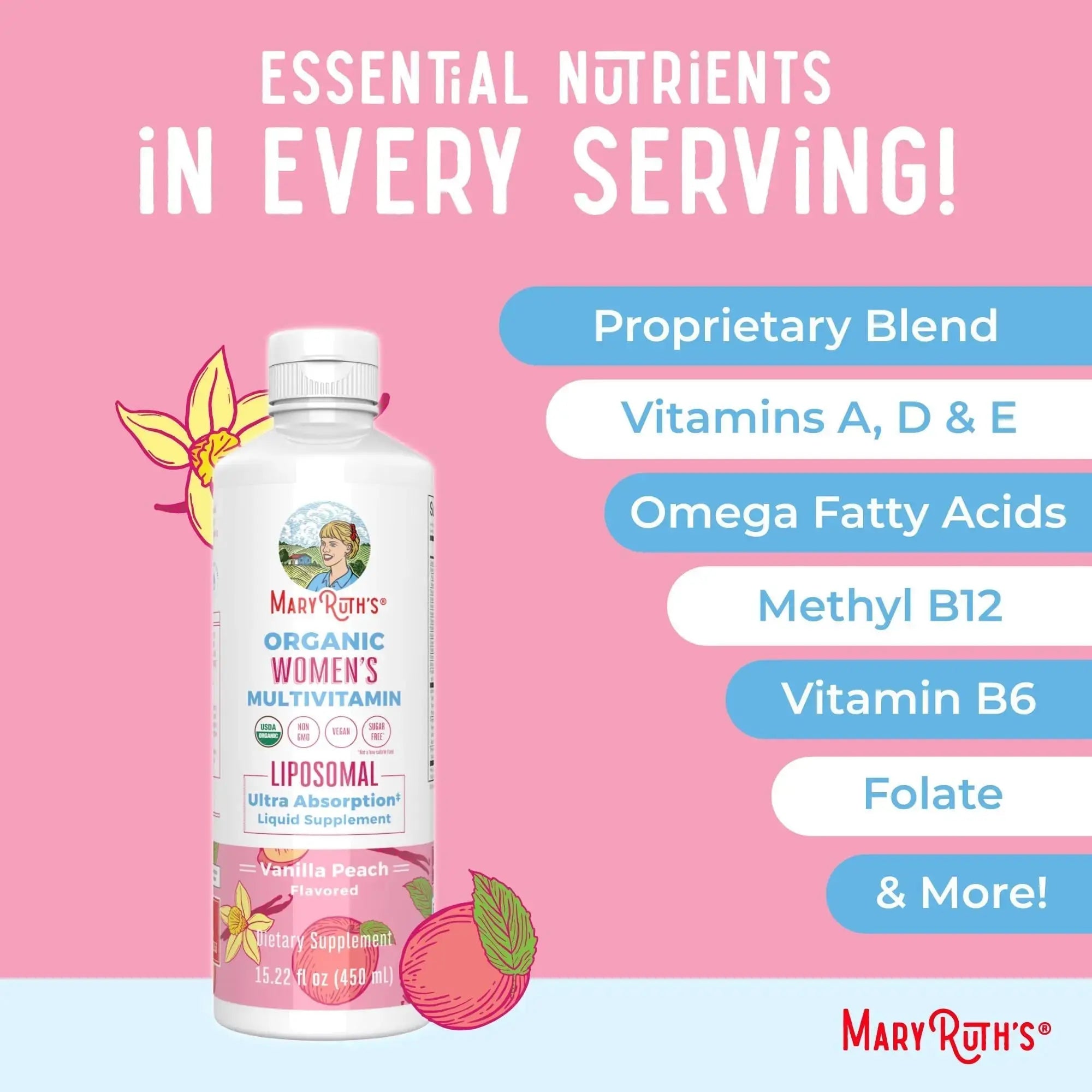 MaryRuth Organics USDA Organic Multivitamin for Women, Sugar Free Womens Multivitamin, Liquid Vitamins for Women MaryRuth Organics Au supplements