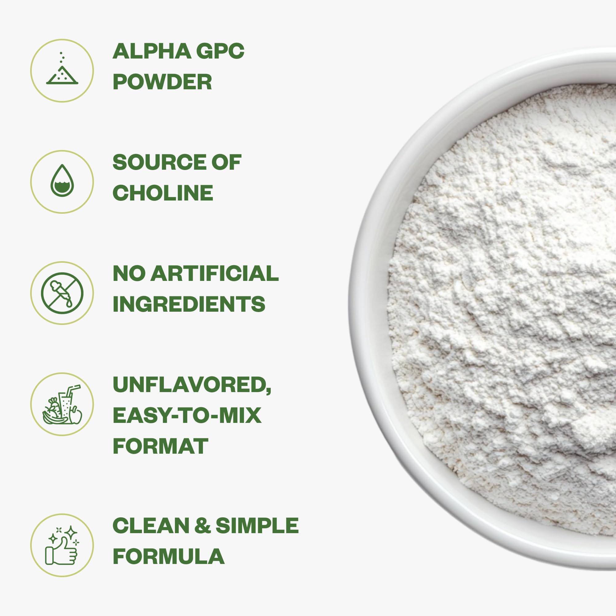 Purisure Alpha GPC Powder, 25 g, Pure Alpha GPC Choline Supplement for Brain and Focus, CDP Choline Supplements for Memory Performance & Concentration, No Fillers, Non-GMO, Offers 41 Servings Purisure Au supplements