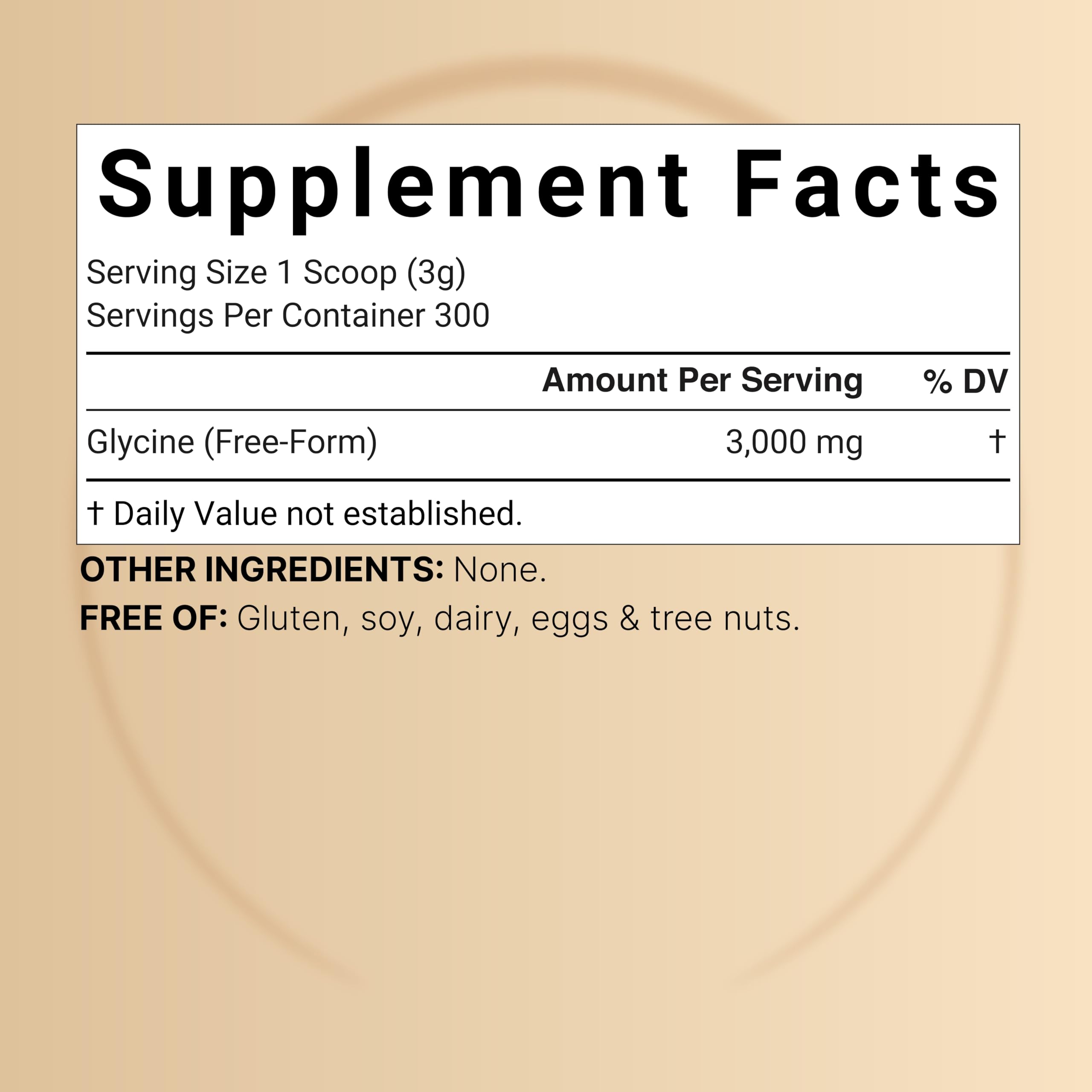 Glycine Powder, 300 Servings (2 lb) – 3,000 mg Free-Form Glycine Per Serving – Unflavored Pure Powder – Non-GMO, cGMP Manufactured NatureBell Au supplements