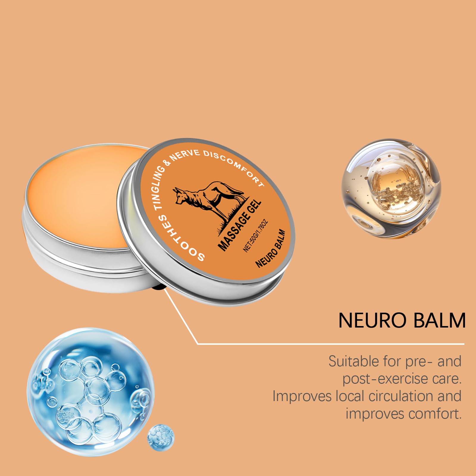The wolf Neuro Balm, Muscle and Joint Builder Balm, Joint Activities Throughout The Body，Natural Joint Care Soothing Massage Cream，Daily Joint & Muscle Care Generic Au supplements