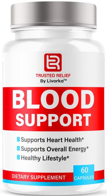 Trusted Relief Blood Support Capsules - Official TrustedRelief Blood Support Vitamin Pills, Natural Trusted Relief Advanced Premium Formula Wellness & Overal Health, 60 Capsules for 1 Month LIVORKA Au supplements