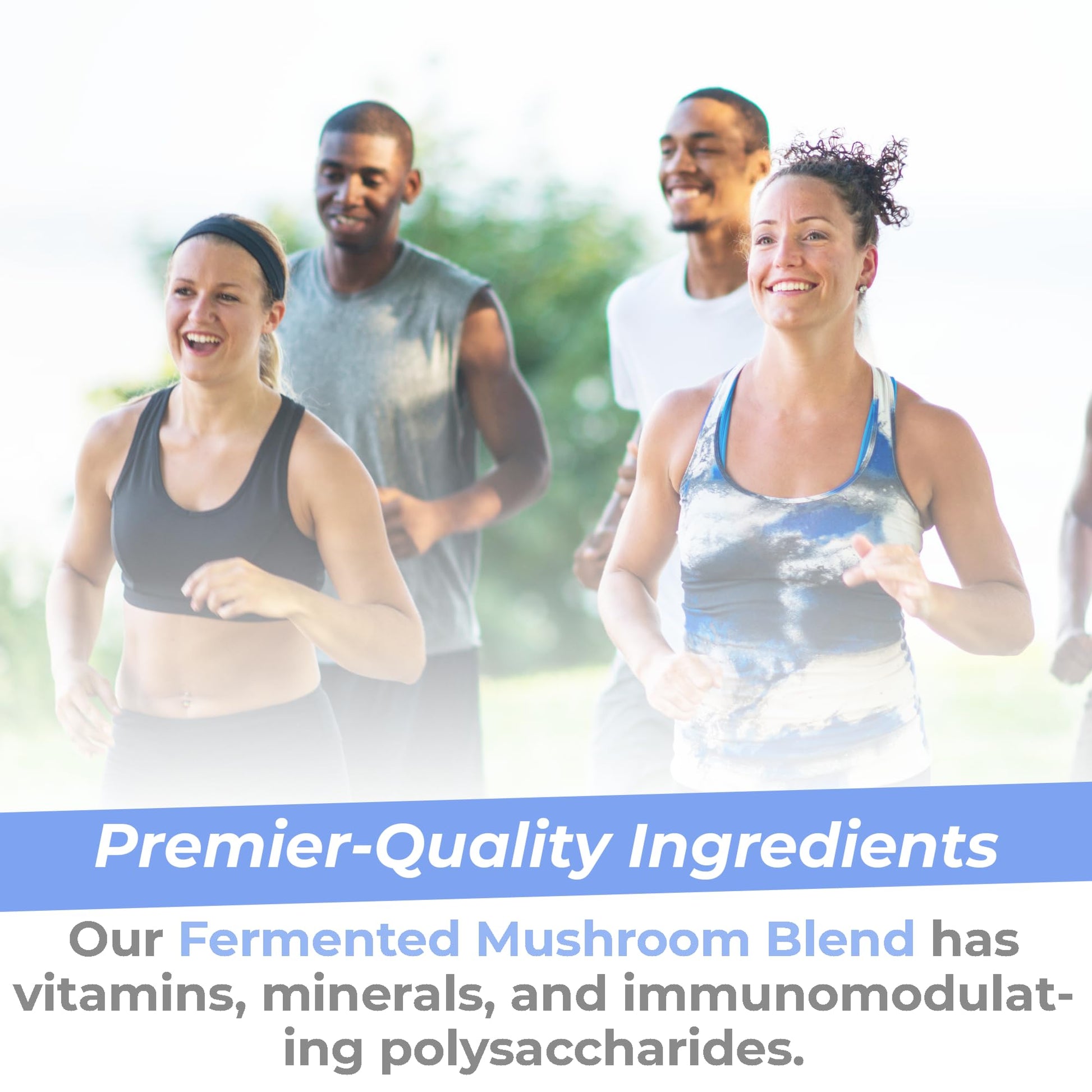 Premier Research Labs Premier Fermented Mushroom Blend - Reishi Mushroom Powder, Mushroom Extract for Drinks, Coffee, Mushroom Complex with Turkey Tail, Cordyceps for Immune & Gut Health - 7.4 oz Premier Research Labs Au supplements