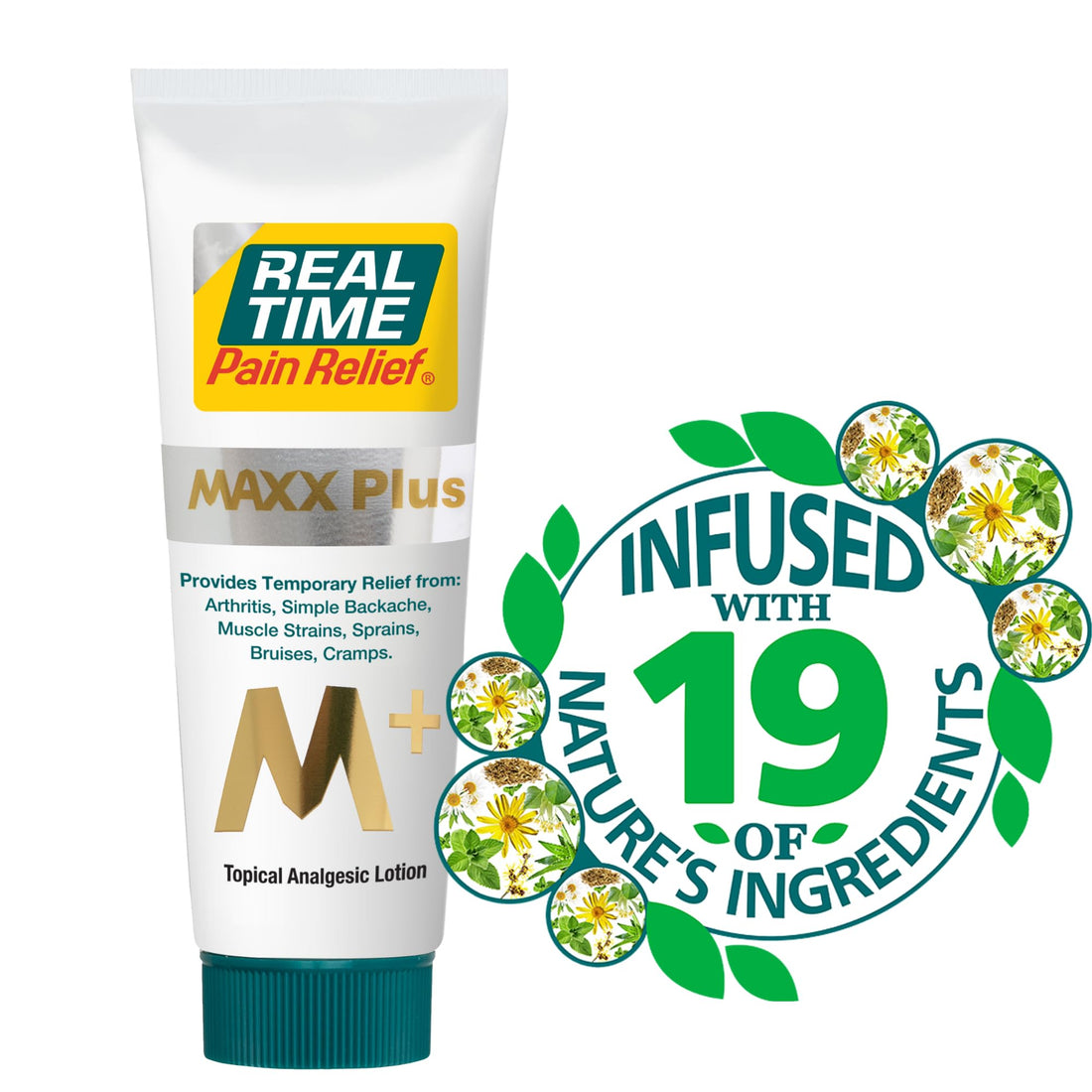 Real Time Pain Relief MAXX Plus - 5oz Tube | Intensive Formula with 19 Natural Ingredients Including Hemp Oil | Fast-Acting Relief for Muscle Pain, Arthritis, Backaches, and More Real Time Pain Relief Au supplements