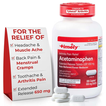 TIME-Cap Labs 225 Caplets Extended Release Acetaminophen 650mg - Pain Reliever & Fever Reducer for Adults, Helps with Headaches, Backaches, Muscle Pain, Toothaches & Menstrual Cramps TIME-CAP LABS, INC. Au supplements