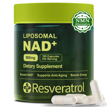 BOSNETHUINH NAD+ Supplement, NAD Nicotinamide Riboside Resveratrol, Liposomal NAD - NMNH Supplement Alternative for Anti-Aging, Mental Clarity & Cellular Energy 100 Capsules BOSNETHUINH Au supplements