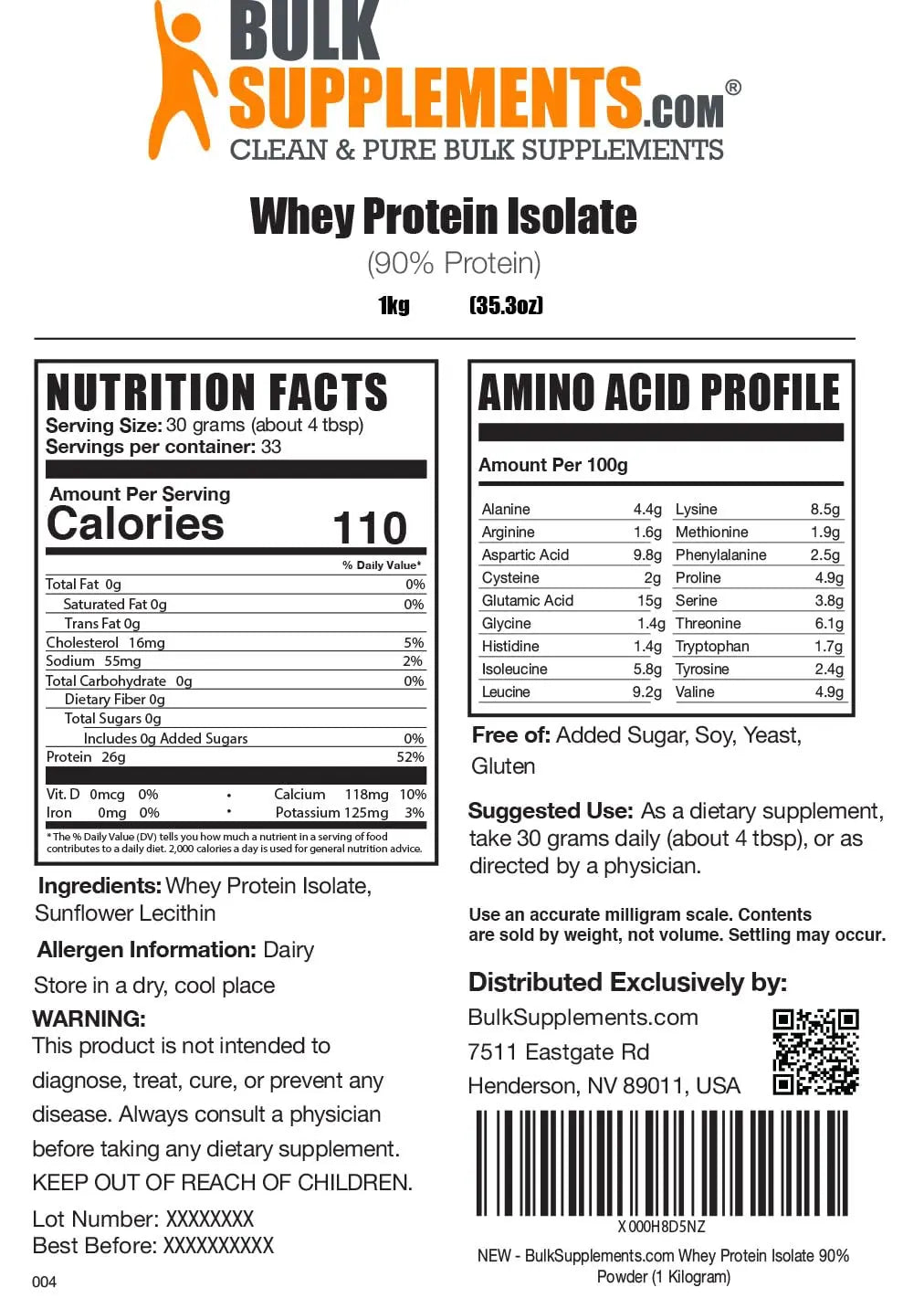 BULKSUPPLEMENTS.COM Whey Protein Isolate Powder - Unflavored Protein Powder BULKSUPPLEMENTS.COM Au supplements