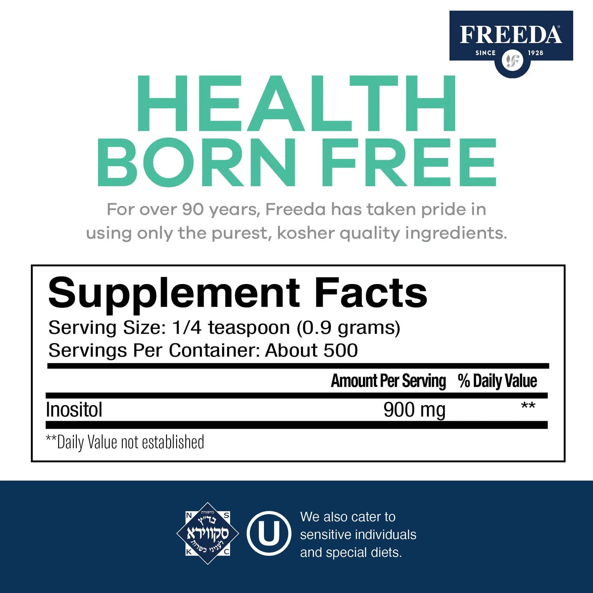 FREEDA Inositol Powder from Myo-Inositol - Hormone Balance for Women - PCOS Supple FREEDA Au supplements