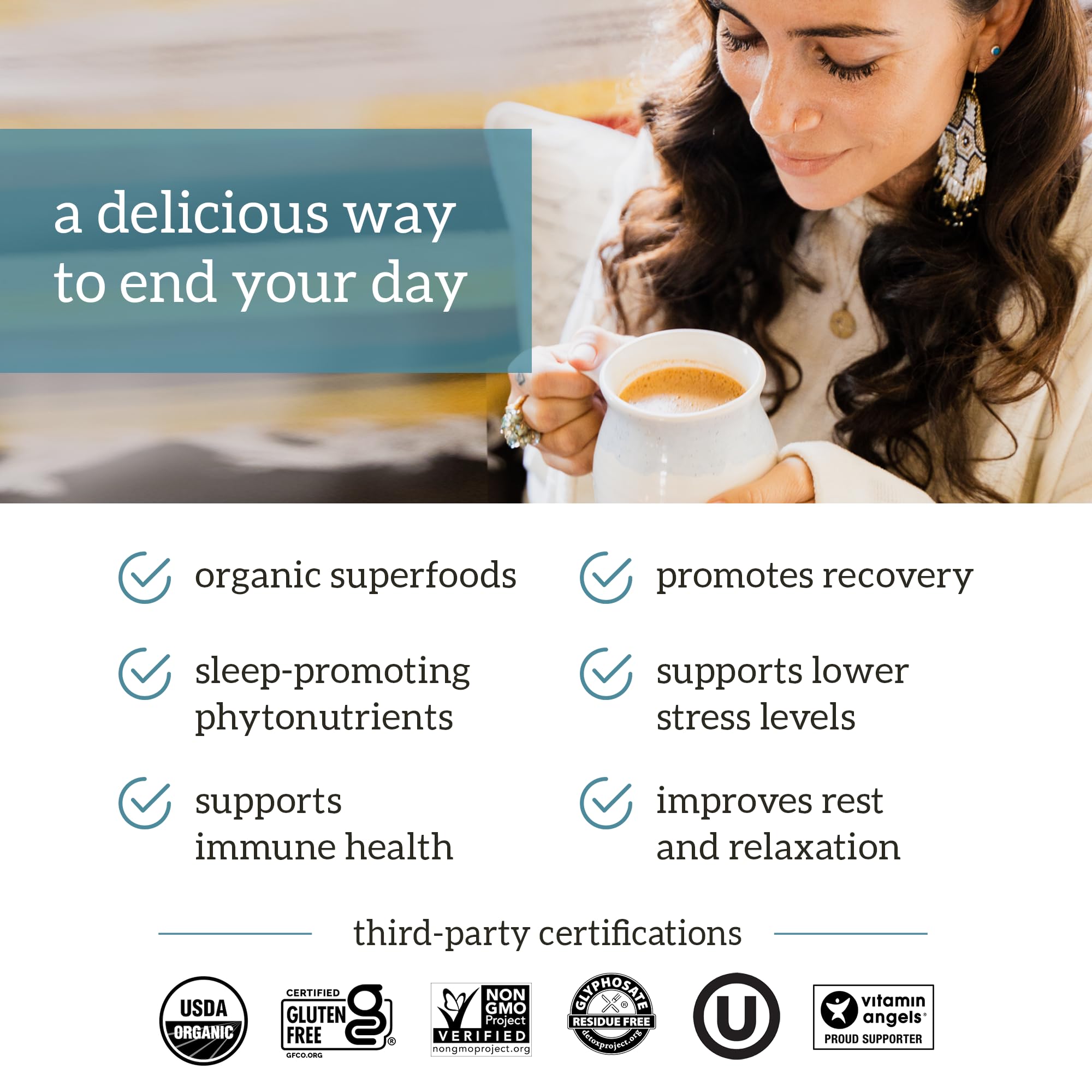 Organifi: Gold - Superfood Supplement Powder- 90 Servings (3 Pack) - Stress Support Organifi Au supplements
