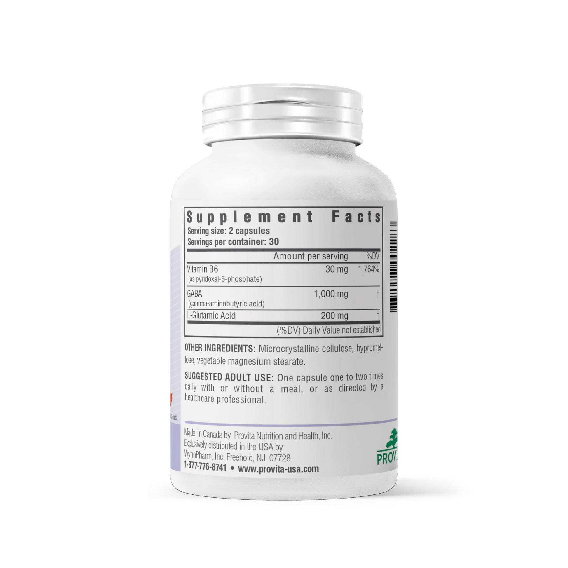 PROVITA Synergistic GABA Complex | GABA Supplement | with B6 & Glutamic Acid | Stress Relief Supplement | Mood Support | Relaxation & Calmness | Brain Support | Mood Enhancer | 60 Veg Capsules PROVITA Au supplements