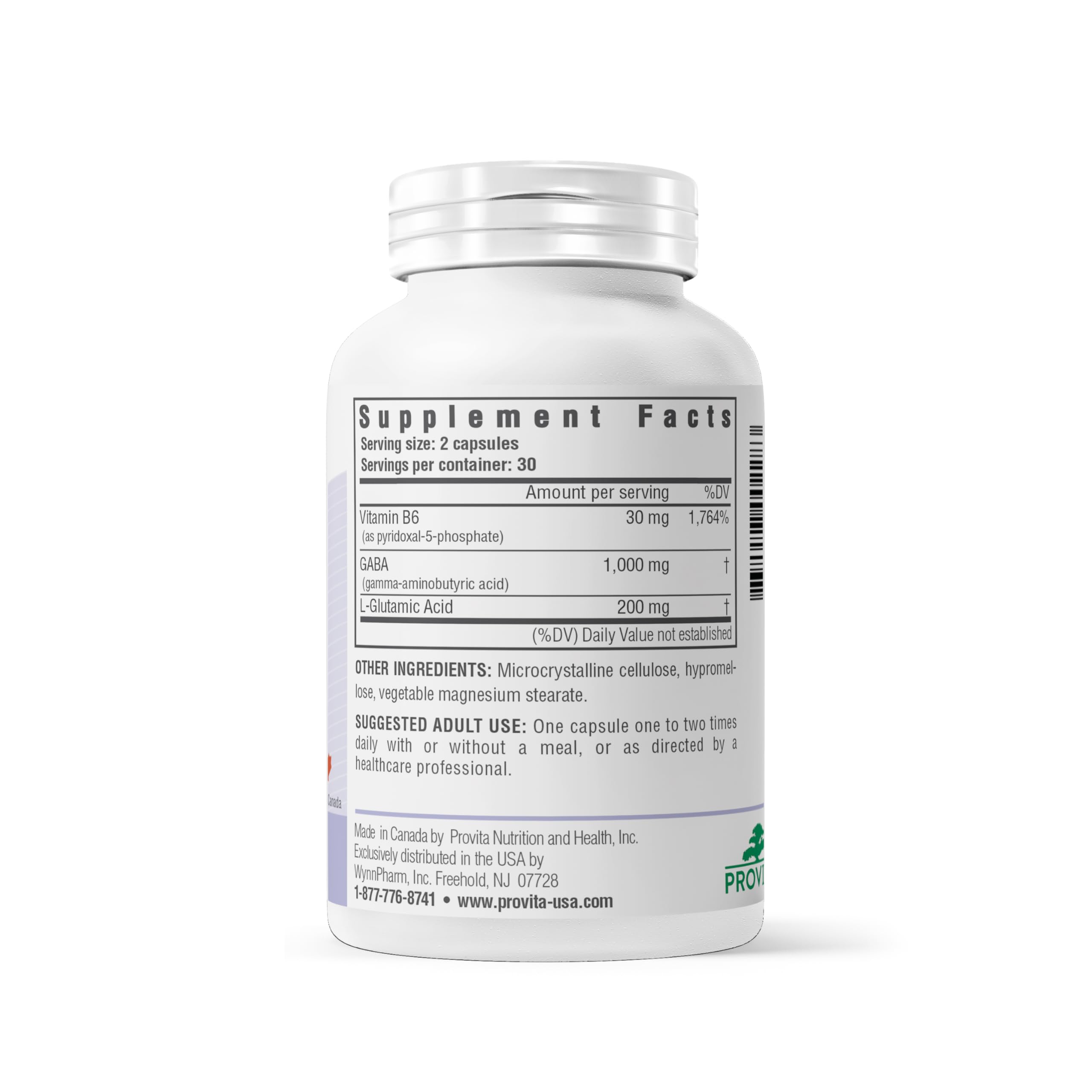 PROVITA Synergistic GABA Complex | GABA Supplement | with B6 & Glutamic Acid | Stress Relief Supplement | Mood Support | Relaxation & Calmness | Brain Support | Mood Enhancer | 60 Veg Capsules PROVITA Au supplements