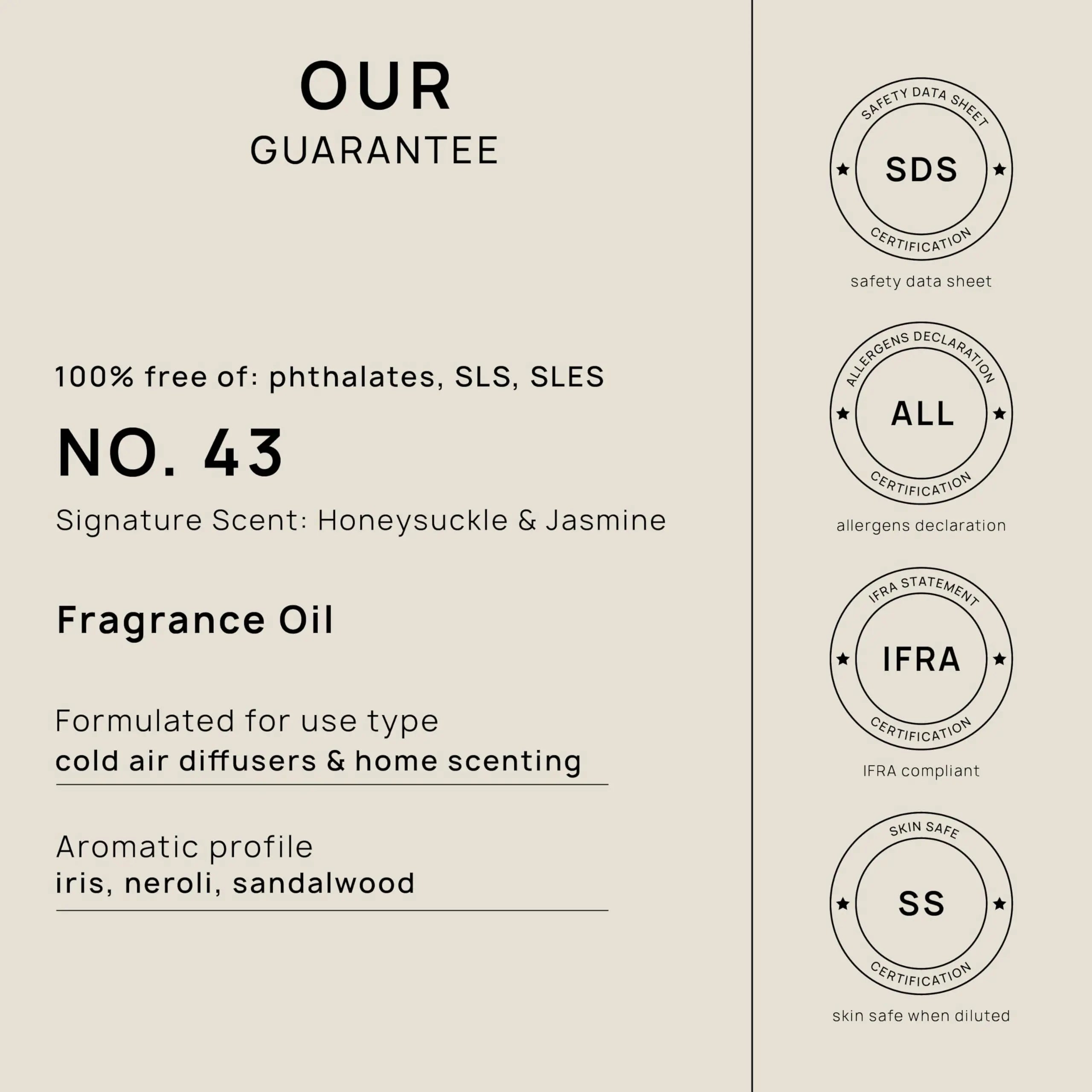 VINEVIDA [4 Fl Oz] Honeysuckle & Jasmine Fragrance Oil for Cold Air Diffusers, Essential Oils VINEVIDA Au supplements