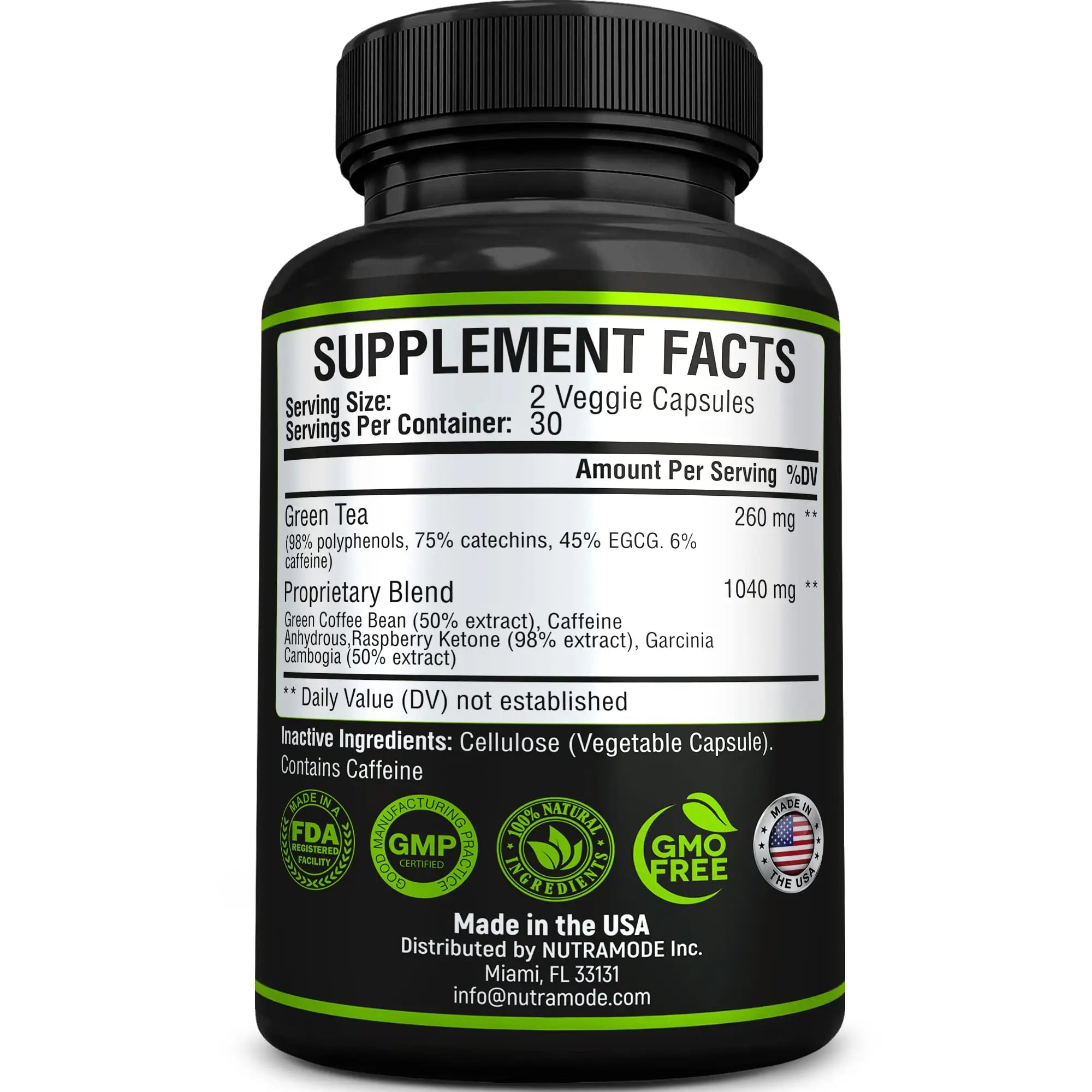 Premium Green Tea Extract Fat Burner Supplement EGCG-Natural Appetite Suppressant NUTRAMODE Au supplements