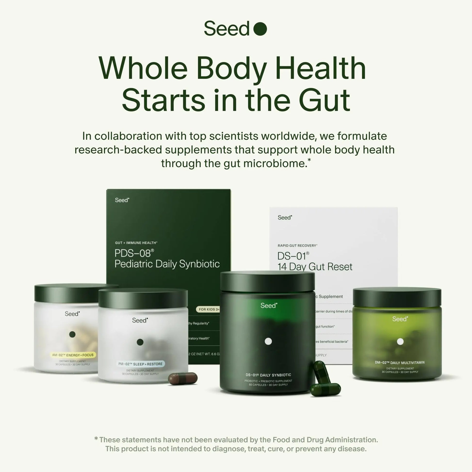 Seed AM-02 Energy + Focus - Daily Nootropic Supplement for Women & Men - Fast-Acting & Sustained Energy for Up to 6 Hours - Caffeine-Free Vegan & Shelf-Stable - 30 Capsules (30-Day Supply) Visit the Seed Store Au supplements