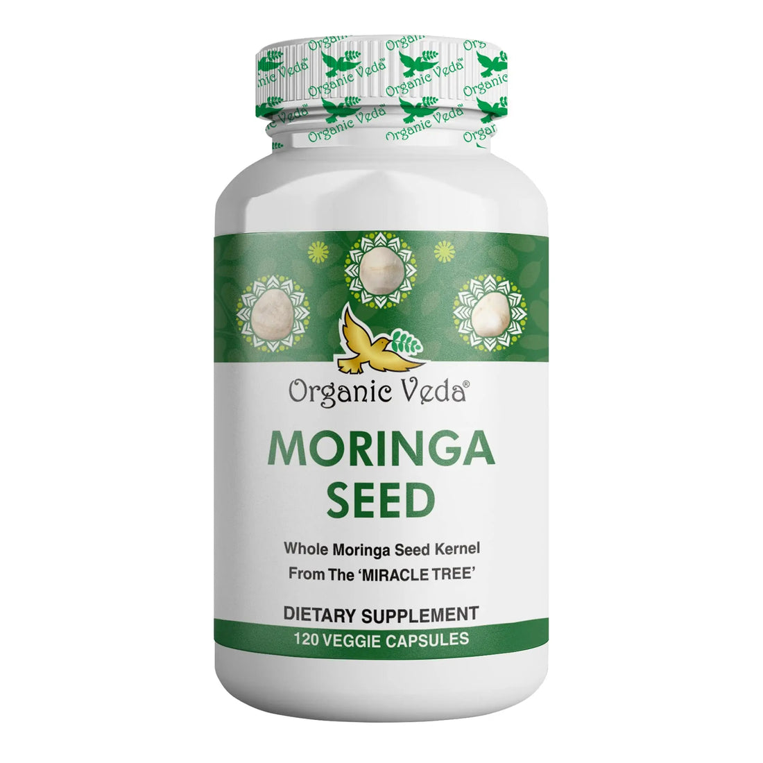 Organic Veda Moringa Seed Capsules - Pure Organic Moringa Capsules Seed Powder Organic Veda Au supplements