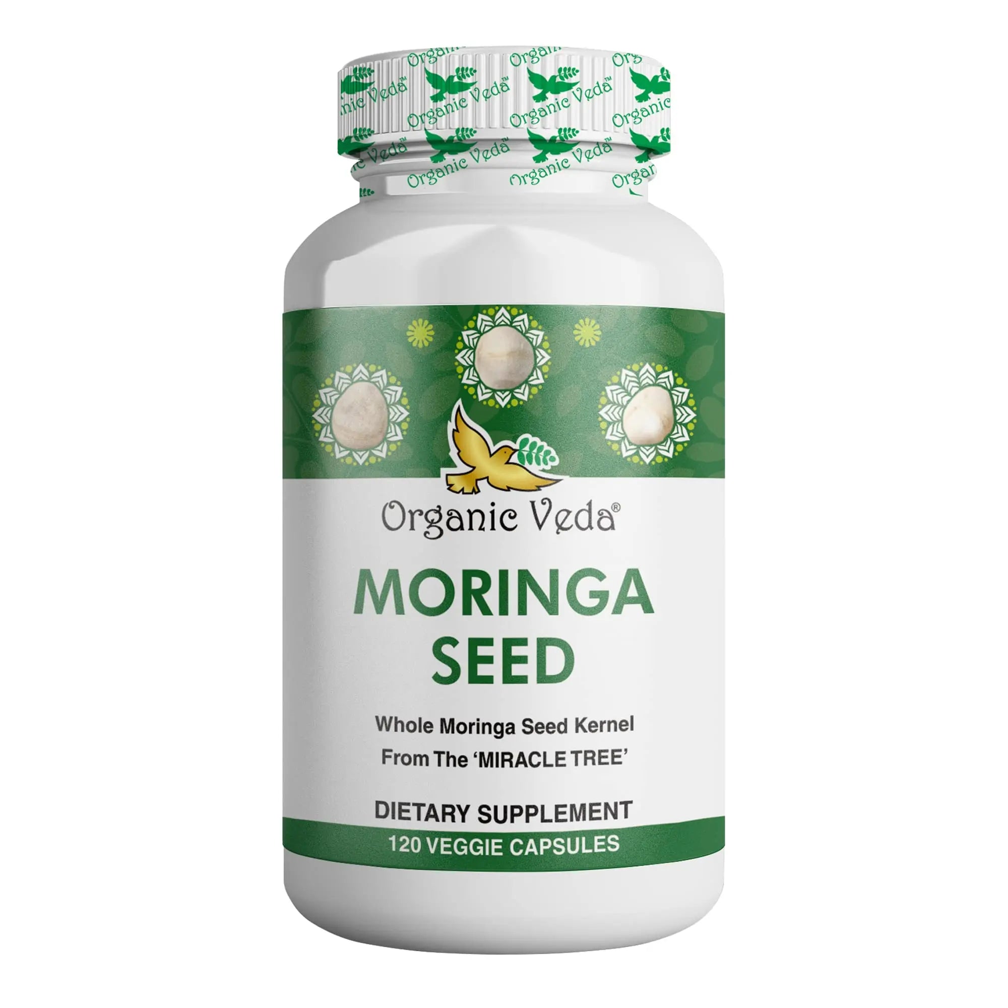 Organic Veda Moringa Seed Capsules - Pure Organic Moringa Capsules Seed Powder Organic Veda Au supplements