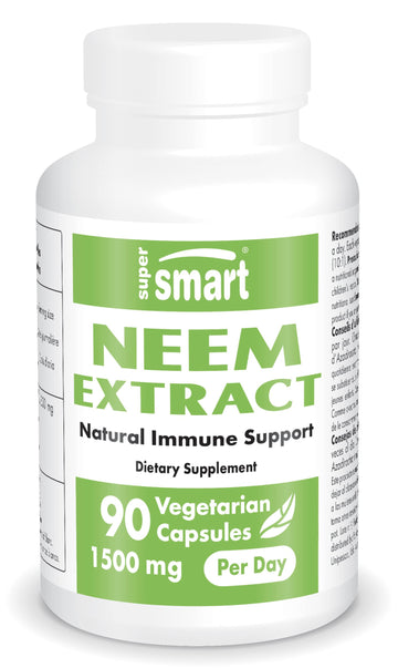 Supersmart - Neem Supplement 1500 mg per Day (Azadirachta Indica Leaf Oil Extract) Supersmart Au supplements