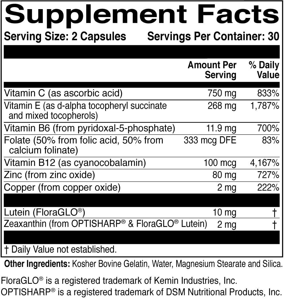 ScienceBased Health MacularProtect AREDS 2 Formula – Eye Health Vitamin & Mineral Supplement with Lutein, Zeaxanthin & B Vitamins for Macular & Vision Support – 60 Capsules ScienceBased Health Au supplements