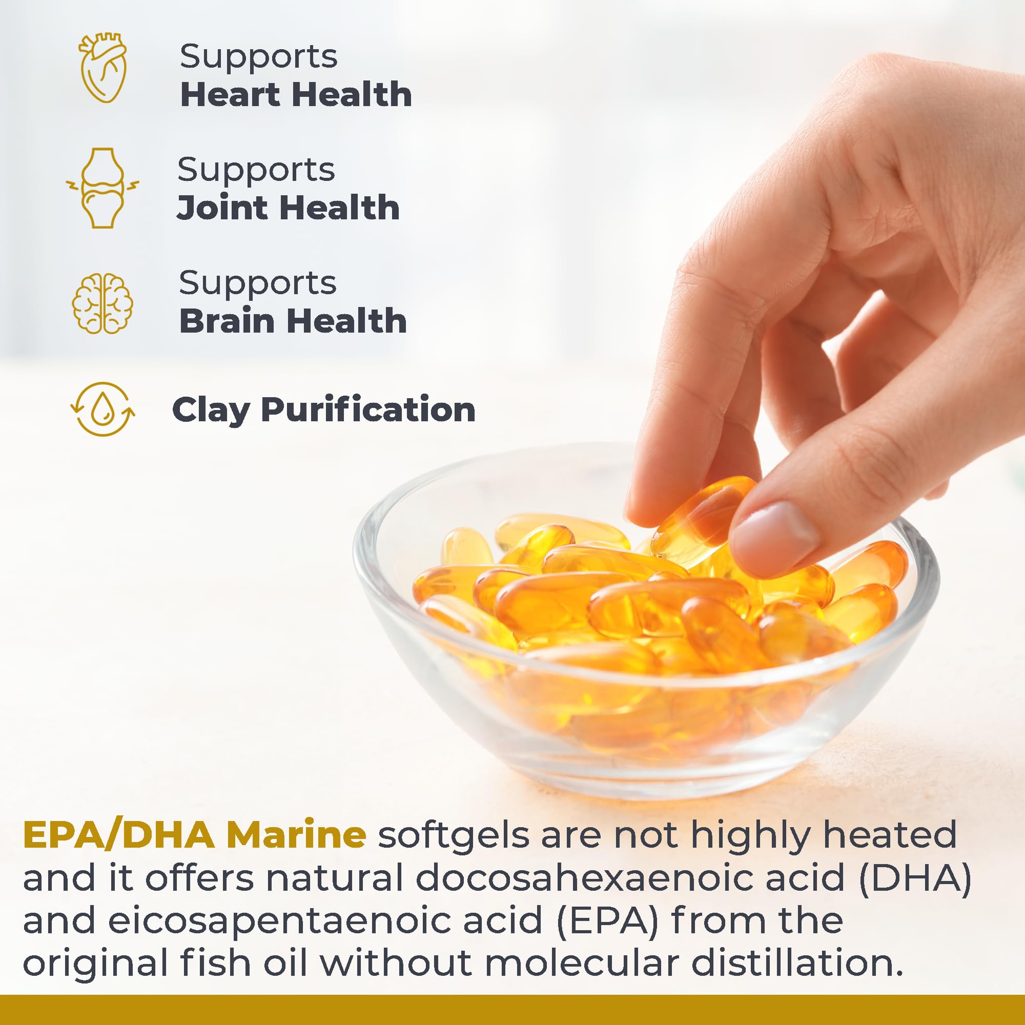 Premier Research Labs EPA DHA Marine Softgels - Omega 3 Fish Oil, EPA DHA Omega 3 Supplement, Fatty Acids for Women & Men, Natural - 90 Softgel Capsules Premier Research Labs Au supplements