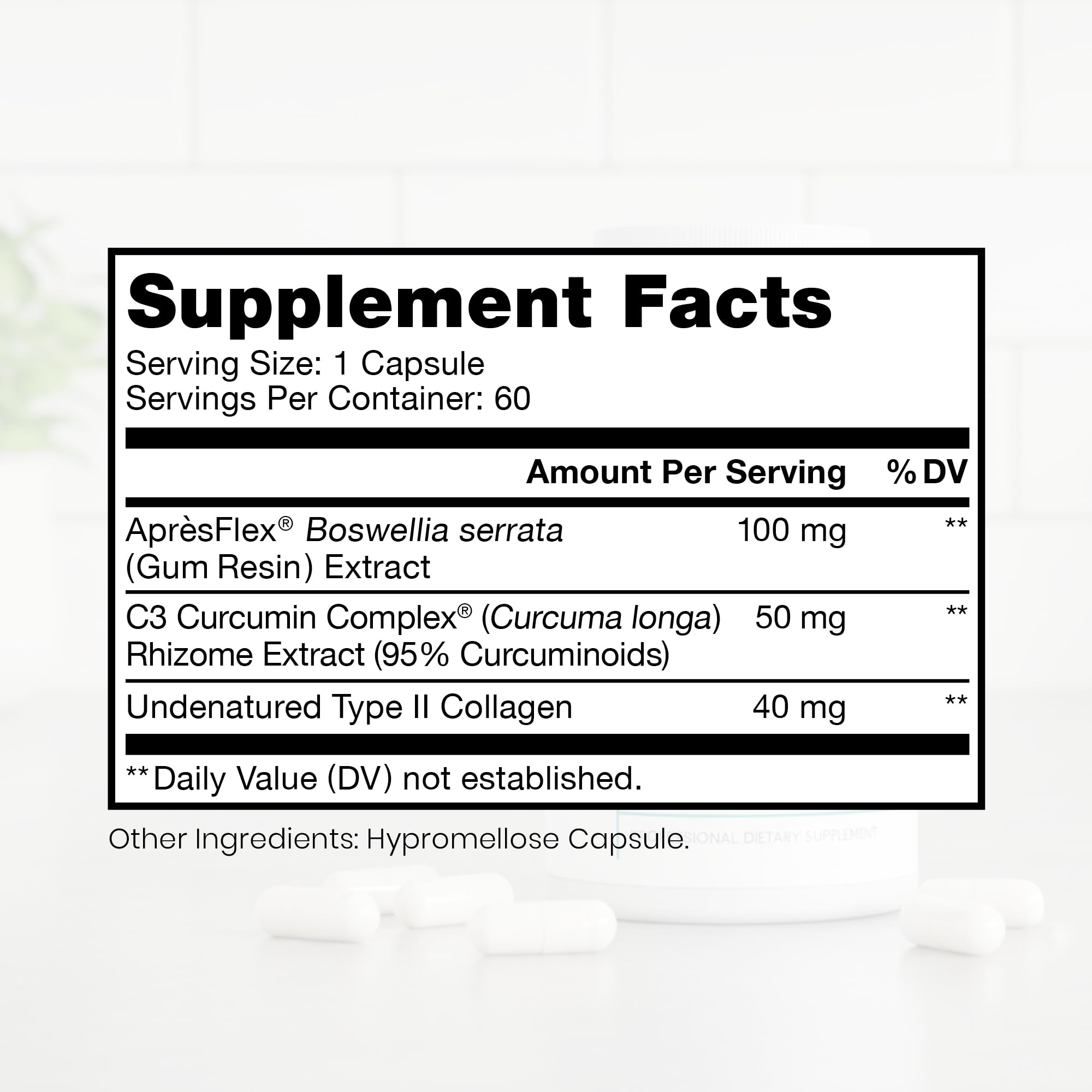 Pure Therapro Rx Boswellia, Curcumin, & Type II Collagen Joint Health Supplement | Made in the USA | Joint Care 60 Capsules, 2-Month Supply Pure Therapro Rx Au supplements