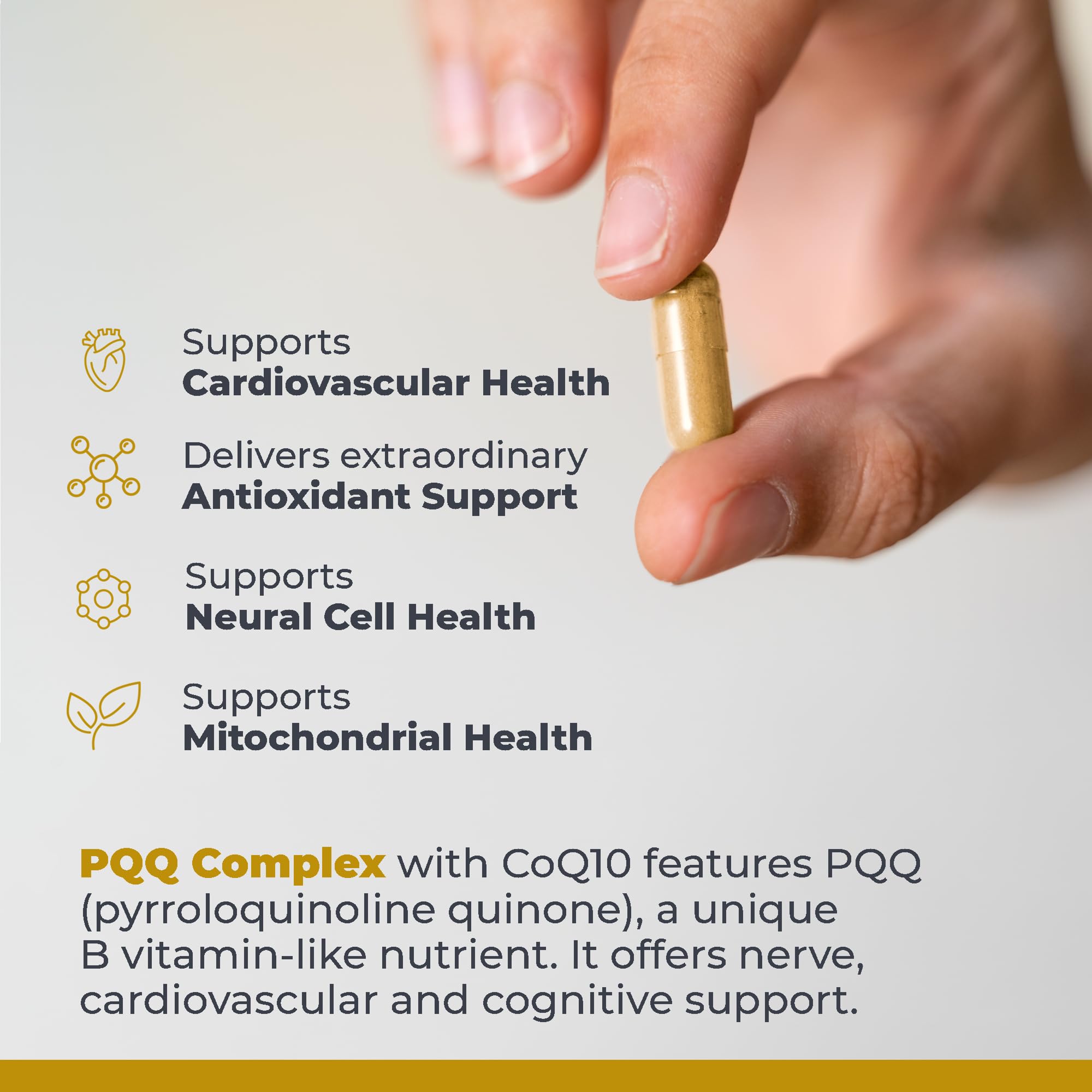 Premier Research Labs Premier PQQ Complex with CoQ10 - Coenzyme Q10, Co Q 10 Supplement with Pyrroloquinoline Quinone (PQQ) for Antioxidant, Brain & Heart Support - 60 Vegetarian Capsules Premier Research Labs Au supplements