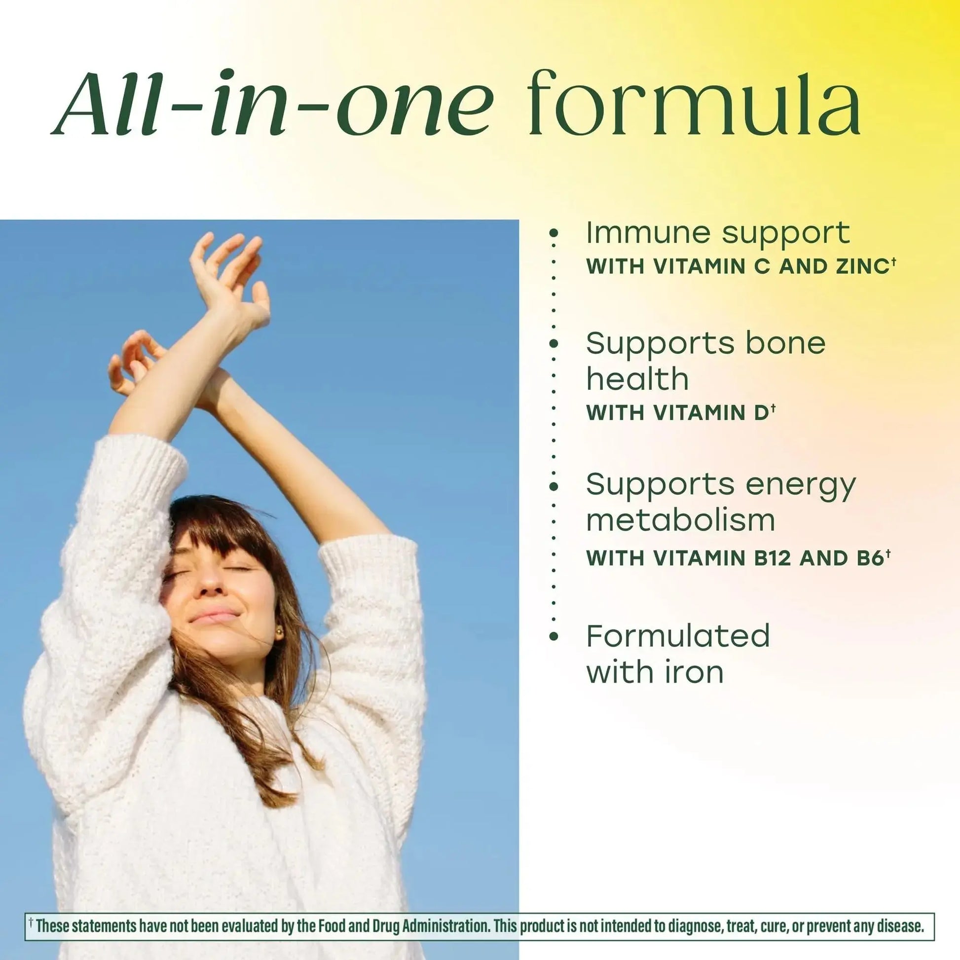 MegaFood Womens Multivitamin One Daily - Multivitamin for Women - Vitamin C, Vitamin D, Iron & B Vitamins - Bone MegaFood Au supplements