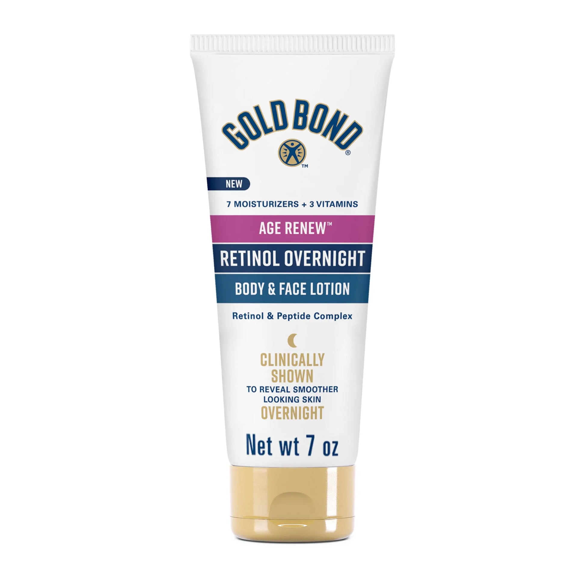 Gold Bond Age Renew Retinol Overnight Body & Face Lotion, With Retinol Gold Bond Au supplements