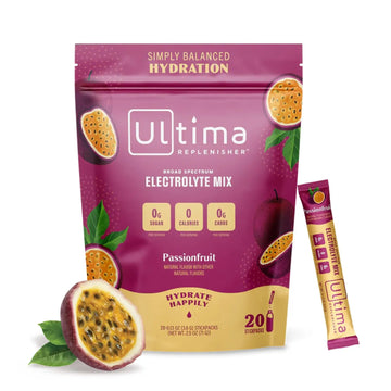 Ultima Replenisher Daily Electrolyte Drink Mix – Passionfruit, 20 Stickpacks – Hydration Ultima Replenisher Au supplements