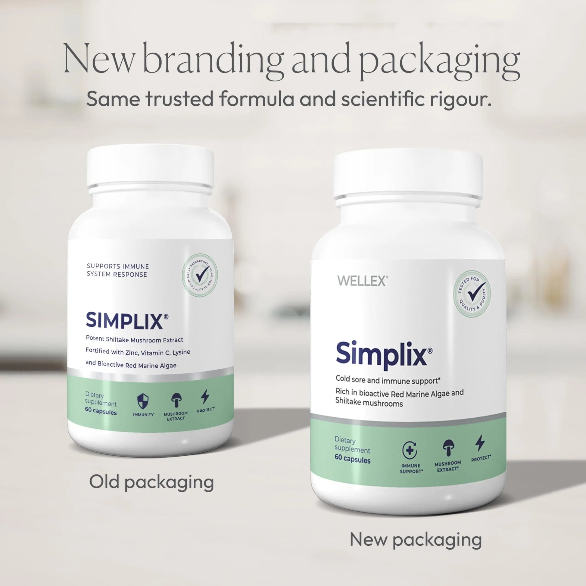 Simplix | Natural Supplement to Strengthen The Immune System | Respond to Outbreaks | Source of Highly Researched Mushroom & Seaweed Polysaccharides 60 Veggie Capsules (3 Pack) (180 Count) Papillex Au supplements