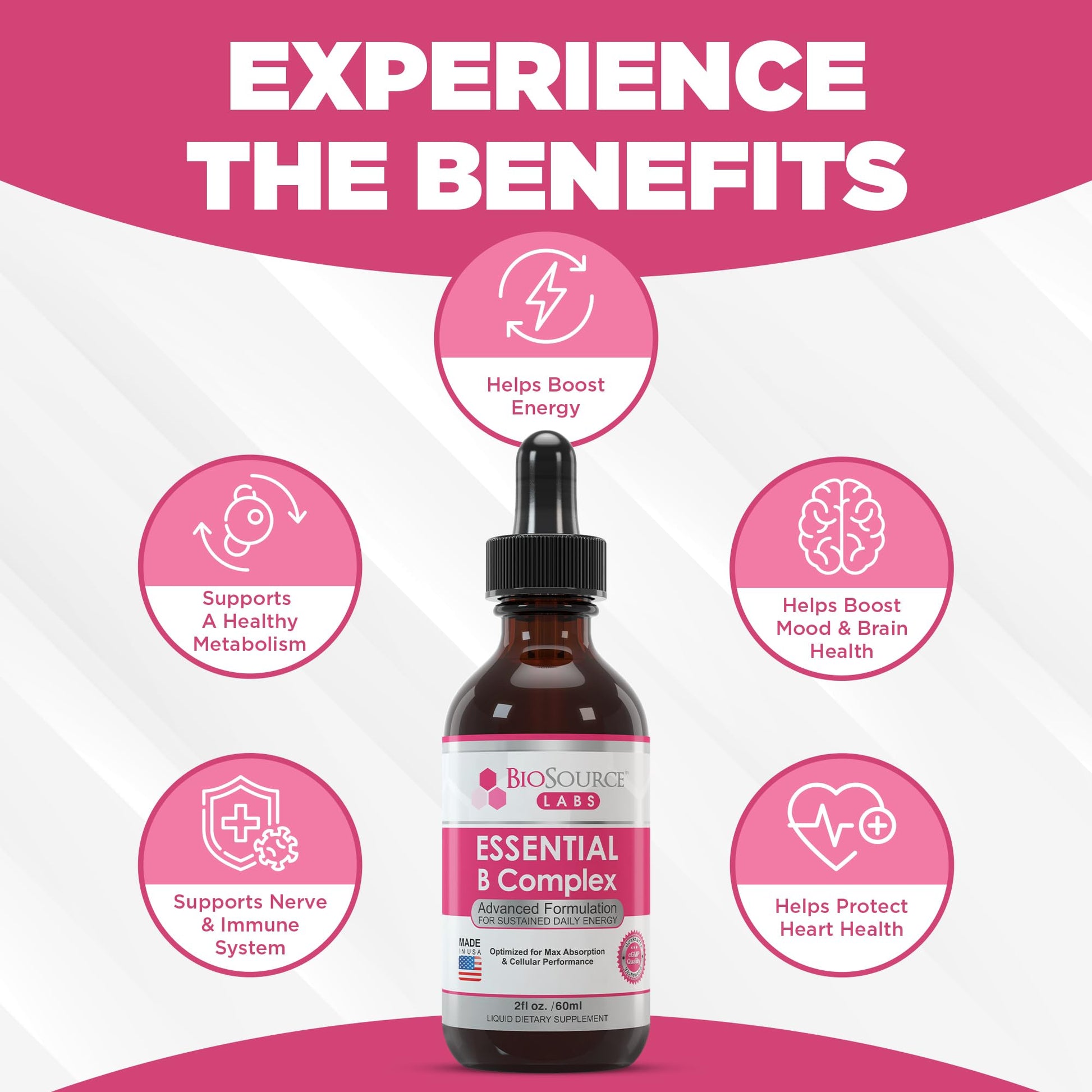 BioSource Labs Essential B Complex - Daily Vegan Vitamin B-Complex Sublingual Liquid BioSource Labs Au supplements