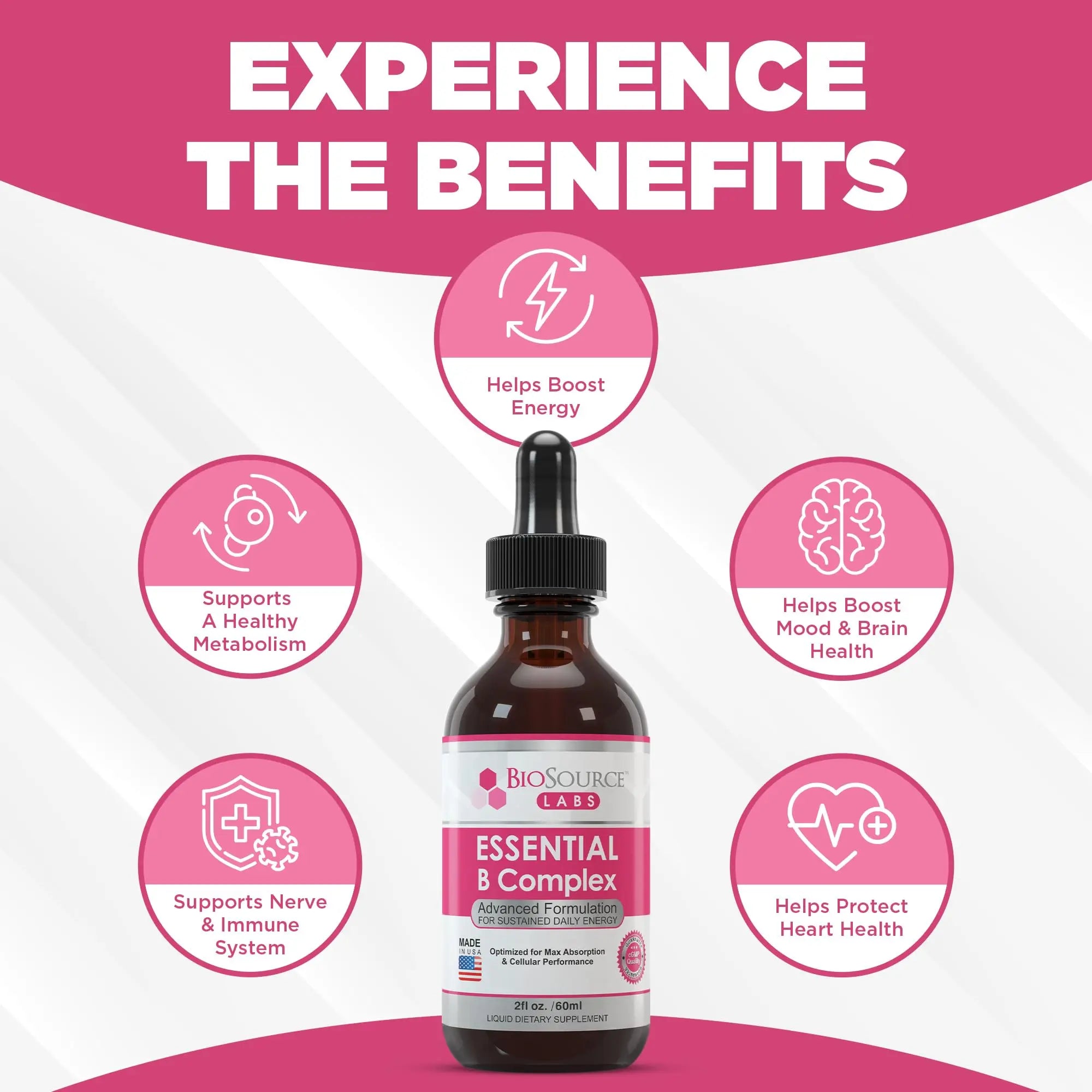 BioSource Labs Essential B Complex - Daily Vegan Vitamin B-Complex Sublingual Liquid BioSource Labs Au supplements