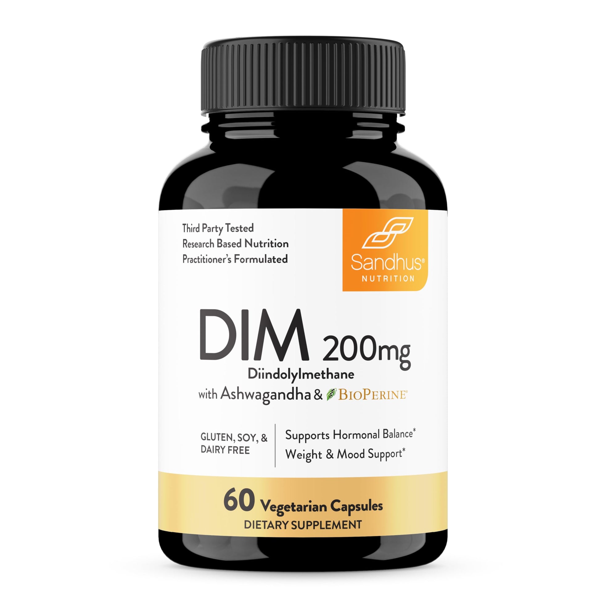 Sandhu's DIM Supplement 200 mg -60 Capsules - Diindolymethane with Ashwagandha & Bioperine Hormone Balance for Women & Men, Hormonal Acne Supplements Sandhu's Au supplements