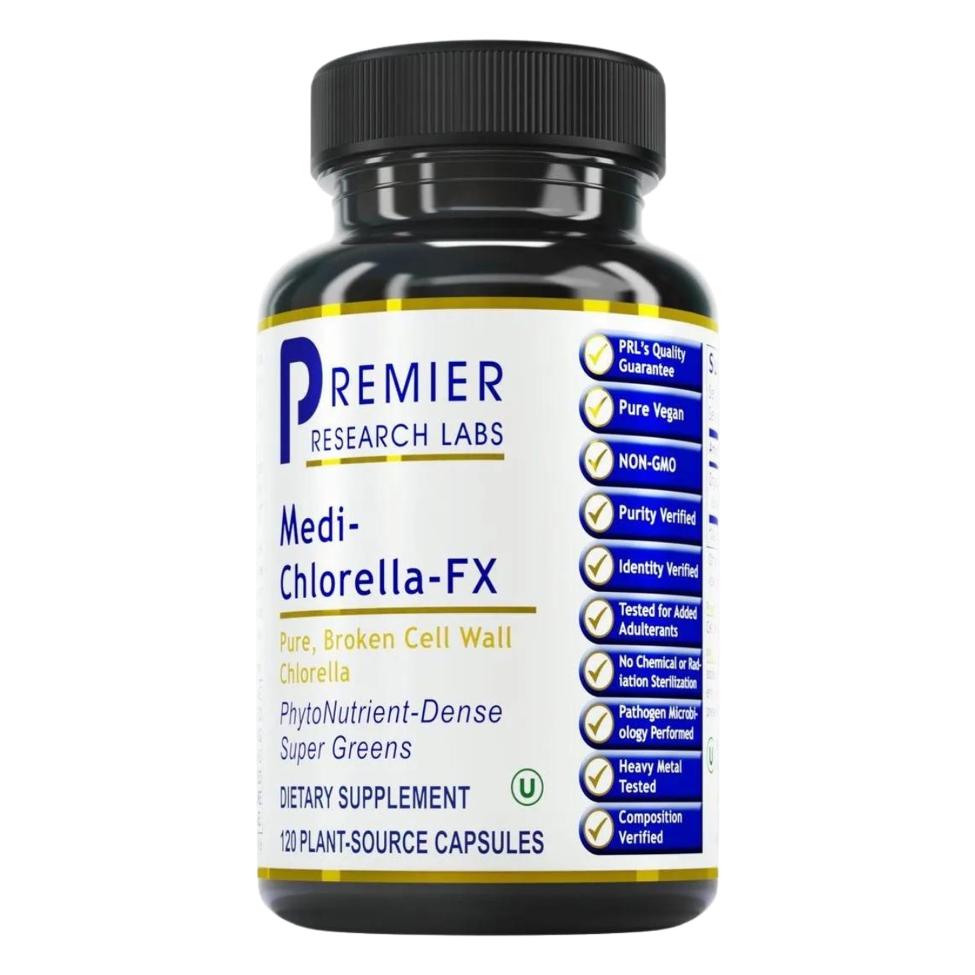 Premier Research Labs Medi Chlorella-FX - Chlorella Capsules, Chlorophyll Capsules, Organic Pills for Women & Men, Chlorophyll Supplement - 120 Vegetarian Capsules Premier Research Labs Au supplements