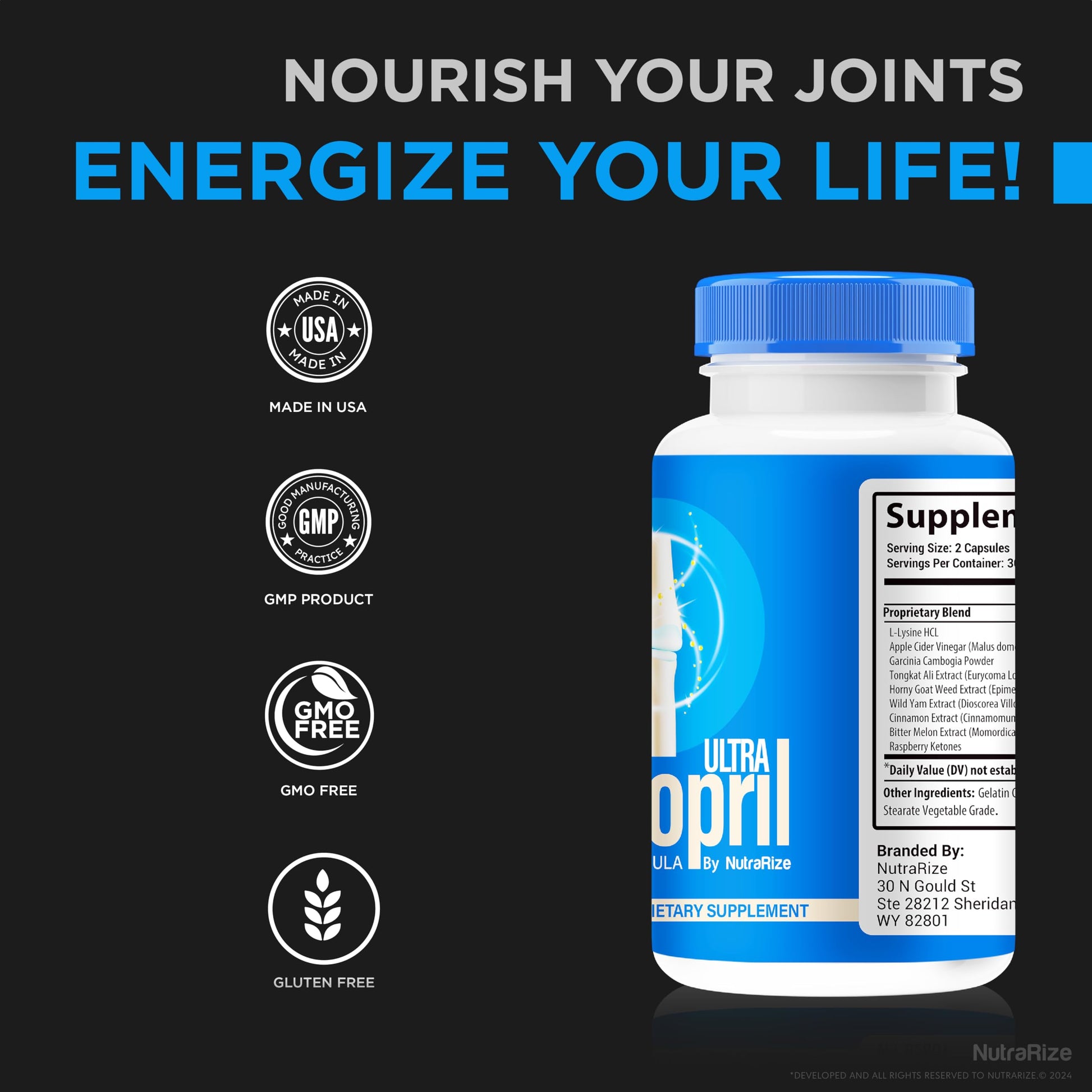 NutraRize (2 Pack) Flexopril Ultra Capsules, Official Flexopril for Joint Support, All-Natural Formula to Fortify Bones and Bolster Flexibility, Premium FlexoprilUltra Pills Review (120 Capsules) NutraRize Au supplements