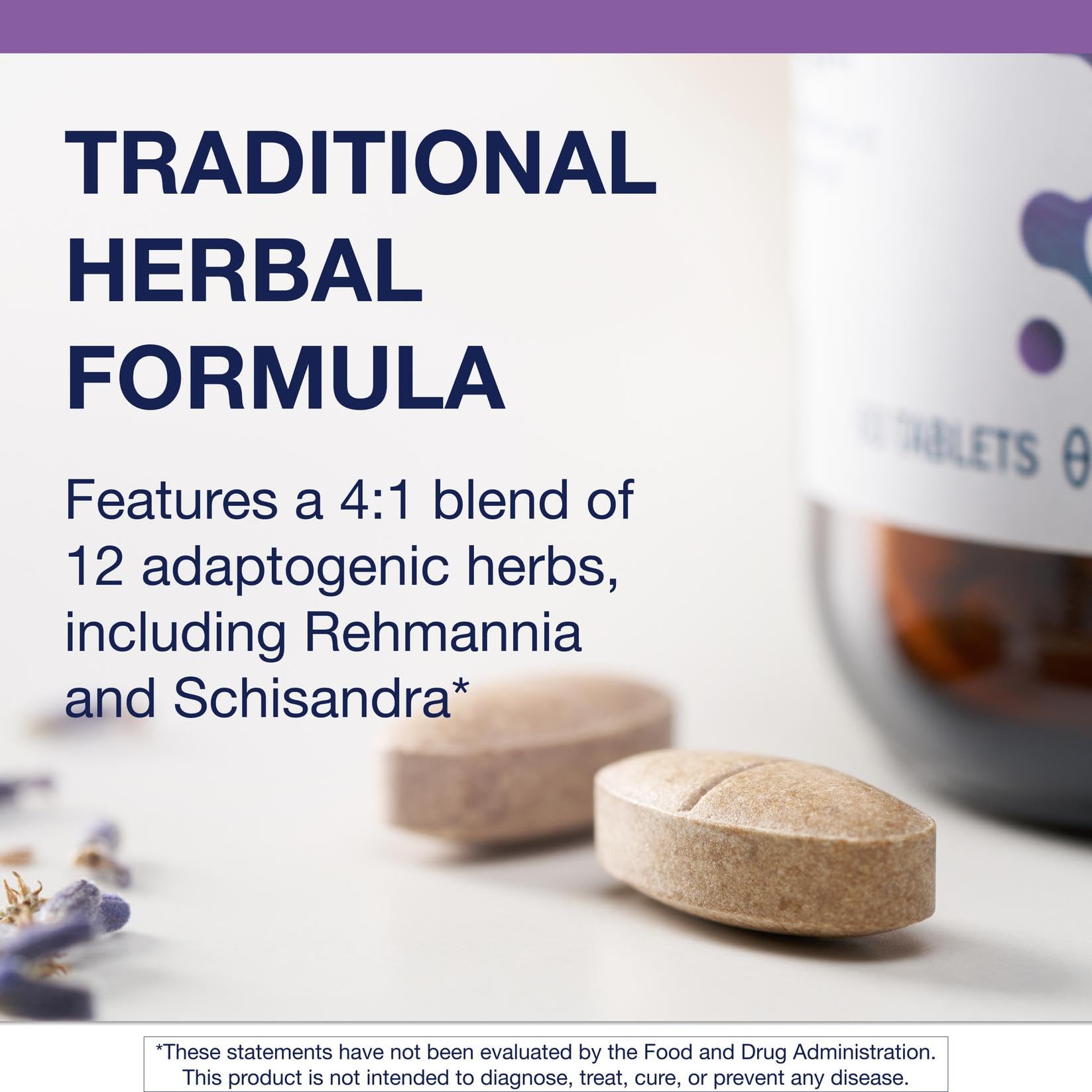 Metagenics Serenagen Supplement - Herbal Stress Management with Asian Ginseng & Chinese Herbs - Supports Calm, Focus, Energy & Sleep* - Non-GMO, Gluten-Free, Vegetarian - 60 Tablets Metagenics Au supplements
