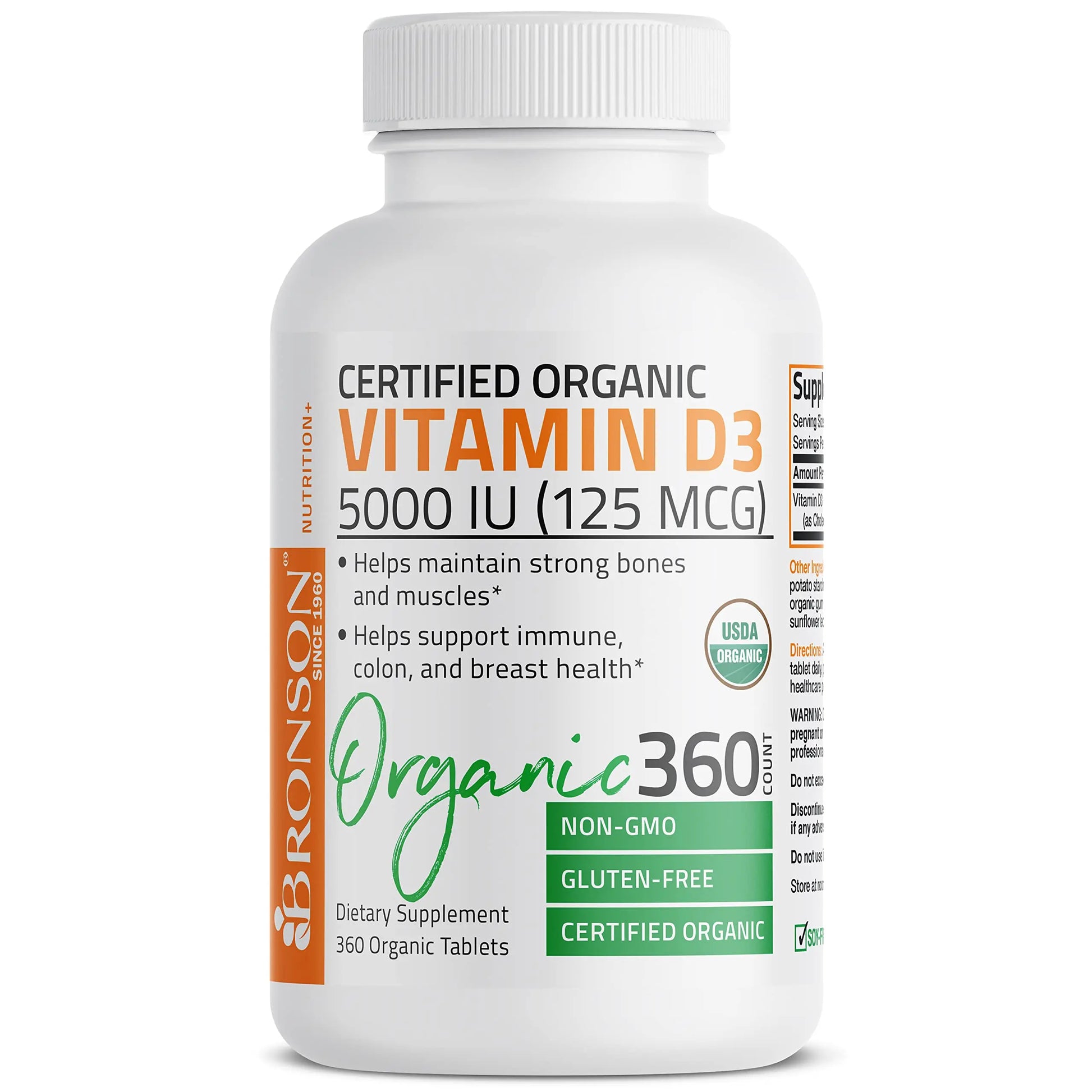 Bronson Vitamin D3 5,000 IU (1 Year Supply) for Immune Support, Healthy Muscle Bronson Au supplements