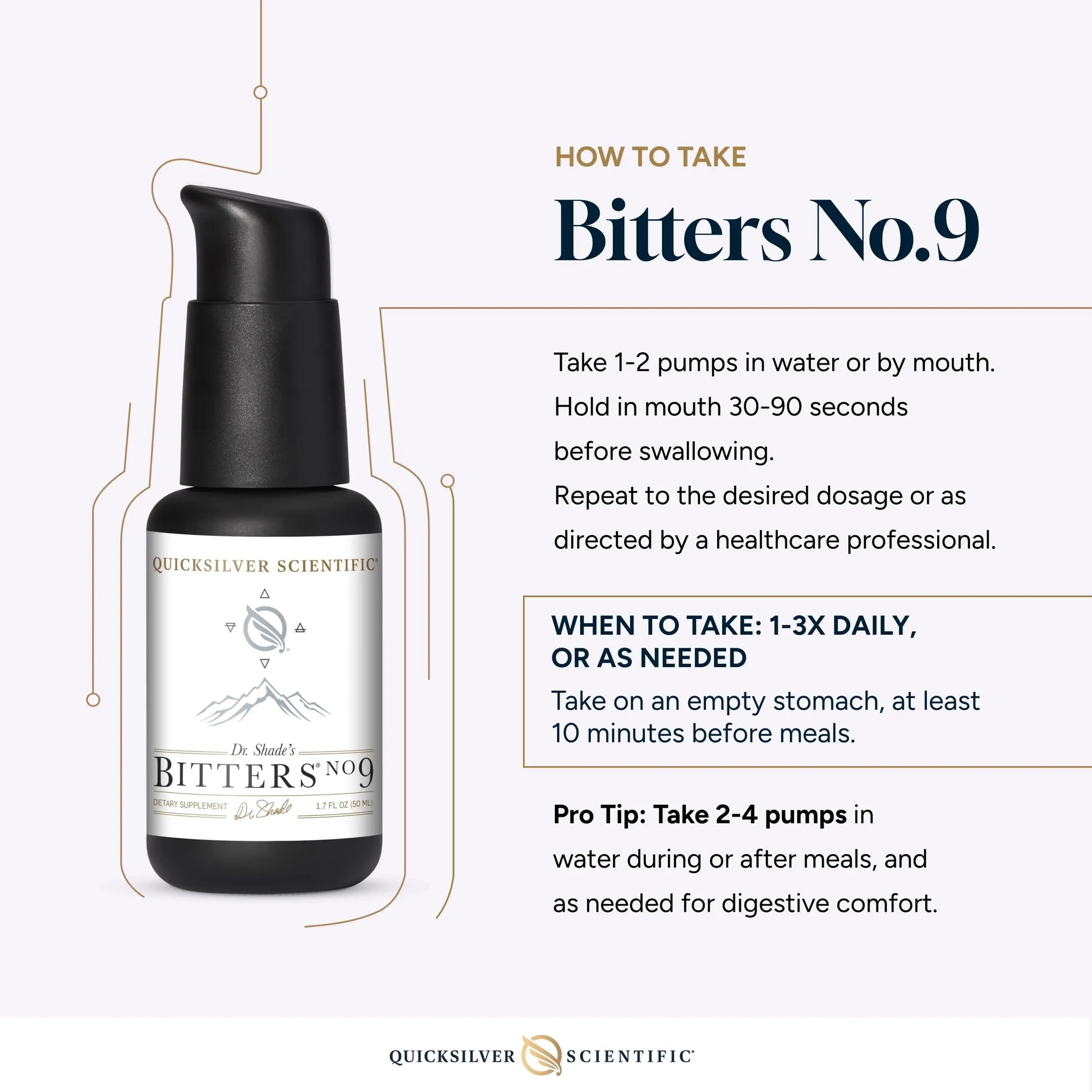 Quicksilver Scientific Dr. Shade's Bitters No. 9 - for Digestion - Fast Acting Liposomal Digestive Bitters with Milk Thistle, Burdock Root & Juniper Essential Oil - Digestive Support (50ml) Quicksilver Scientific Au supplements