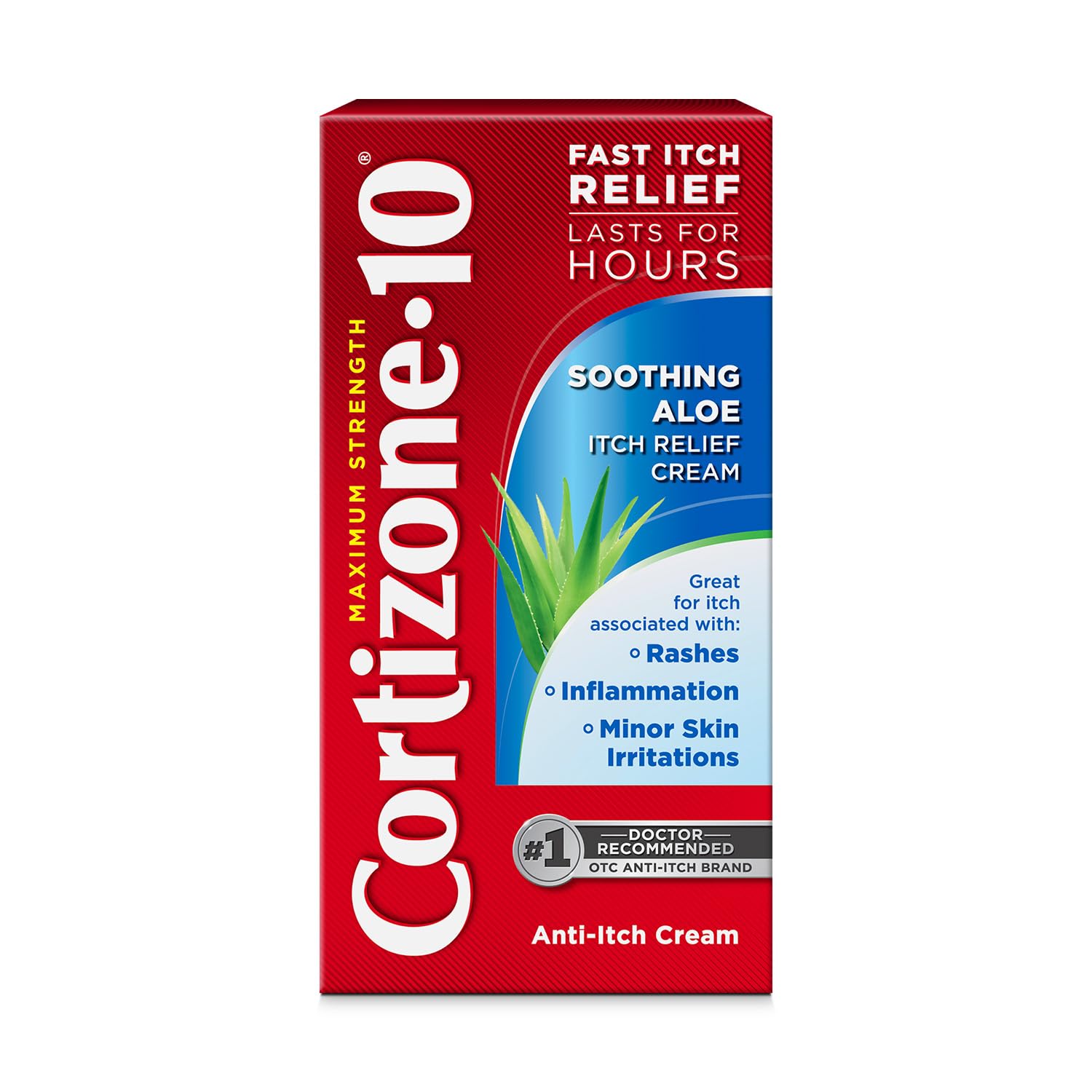 Cortizone-10 Maximum Strength Soothing Aloe Itch Relief Cream, 1% Hydrocortisone, Fast-Acting, Anti-Itch Cream for Bug Bites, Rash, Eczema, Psoriasis, Poison Ivy, Oak, Sumac & More, 1 oz Cortizone 10 Au supplements