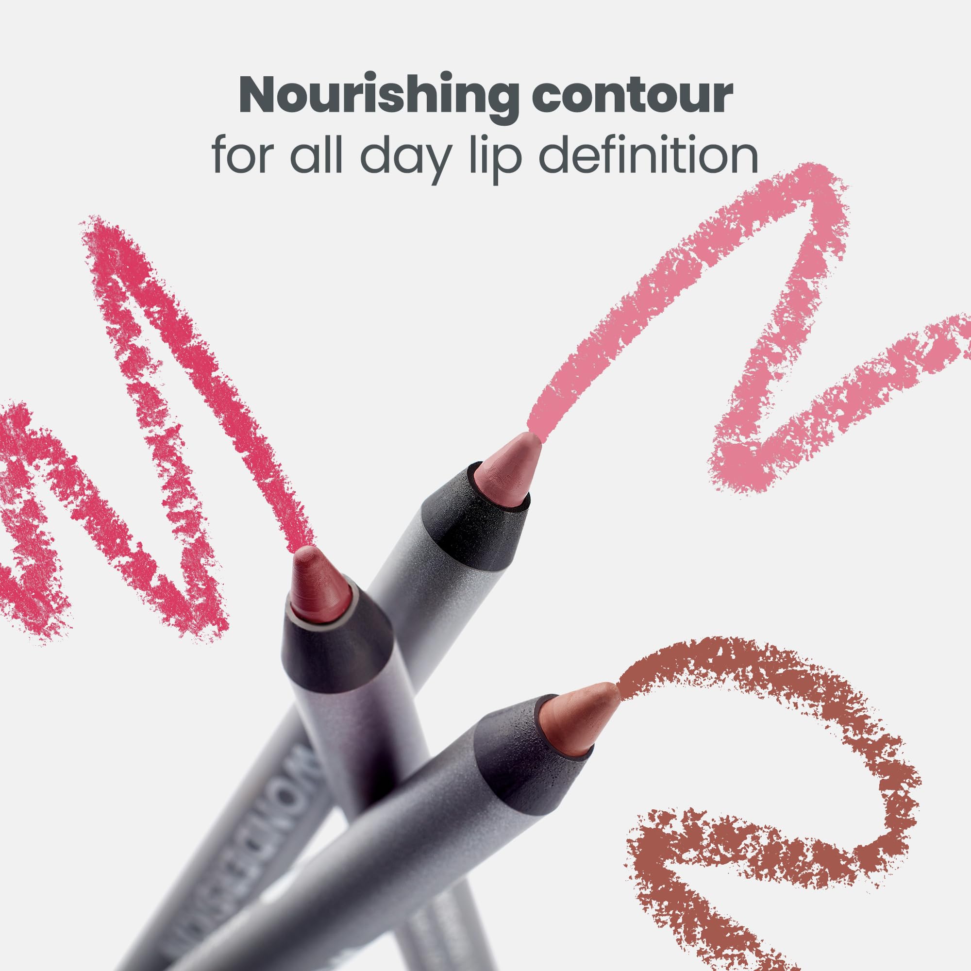 Wonderskin Lipliner Pencil - 360 Contour Lipliner, Long Lasting, Sharpenable, Waterproof and Transfer-Proof Nude Lip Liner Pencil (Rosewood) Wonderskin Au supplements
