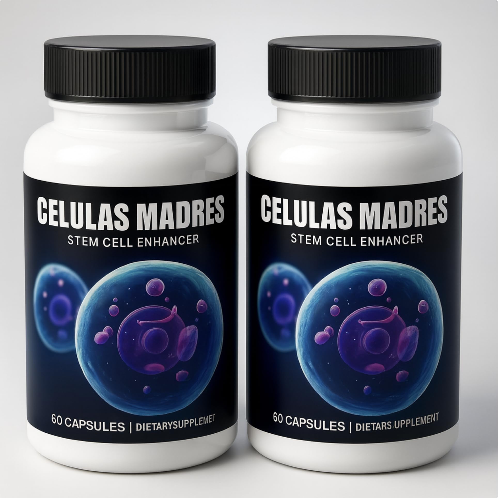 2 Bottles Celulas Madre Supports Joint & Muscles Stem Cell Immune Control 120 Capsules Madre Cell Plus. All Natural Steam Enhancer New Generic Au supplements