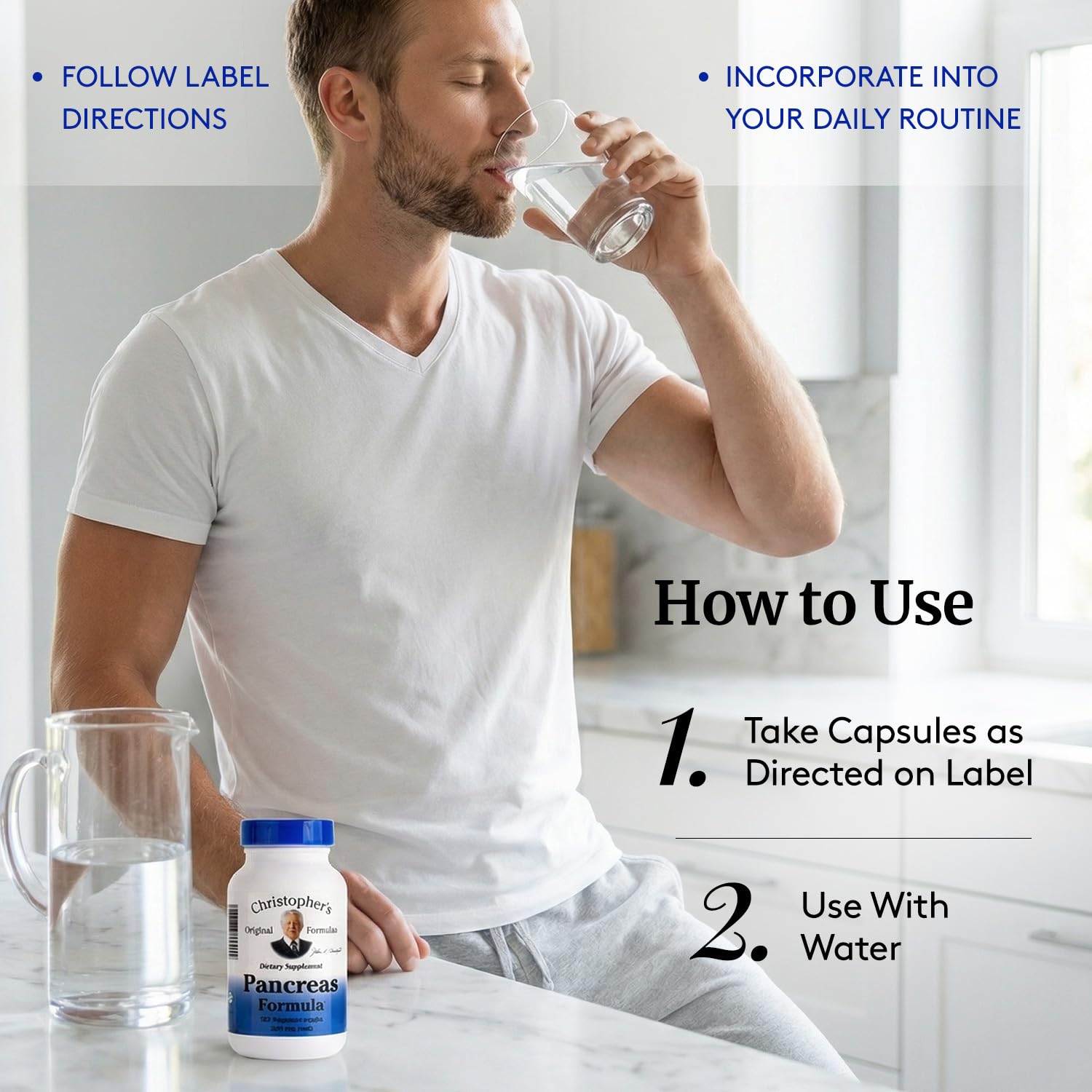 Christopher's Original Formulas Pancreas Formula - Pancreas Cleanse Detox & Repair - Probiotics for Digestive Health Christopher's Original Formulas Au supplements